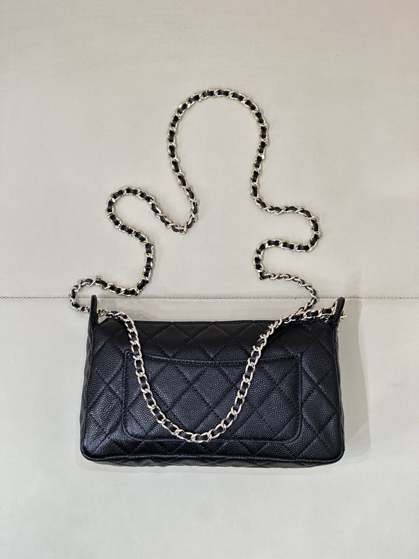 Chanel 25 Double Chain Shoulder Bag, Classic Flap Bag, Black, 26-17-8cm 6 i1758270285587 8940 0 5