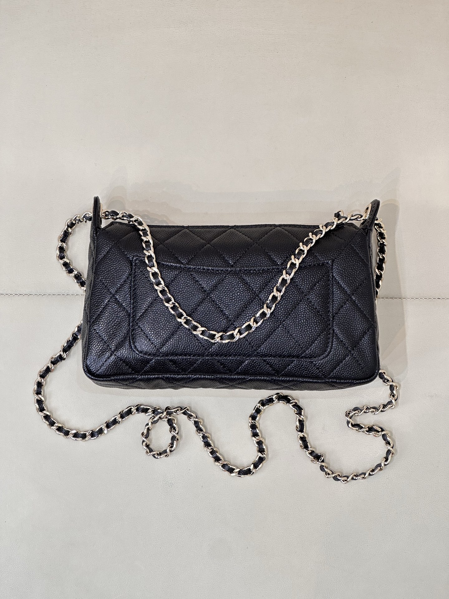 Chanel 25 Double Chain Shoulder Bag, Classic Flap Bag, Black, 26-17-8cm 8 i1758270287257 7397 0 7