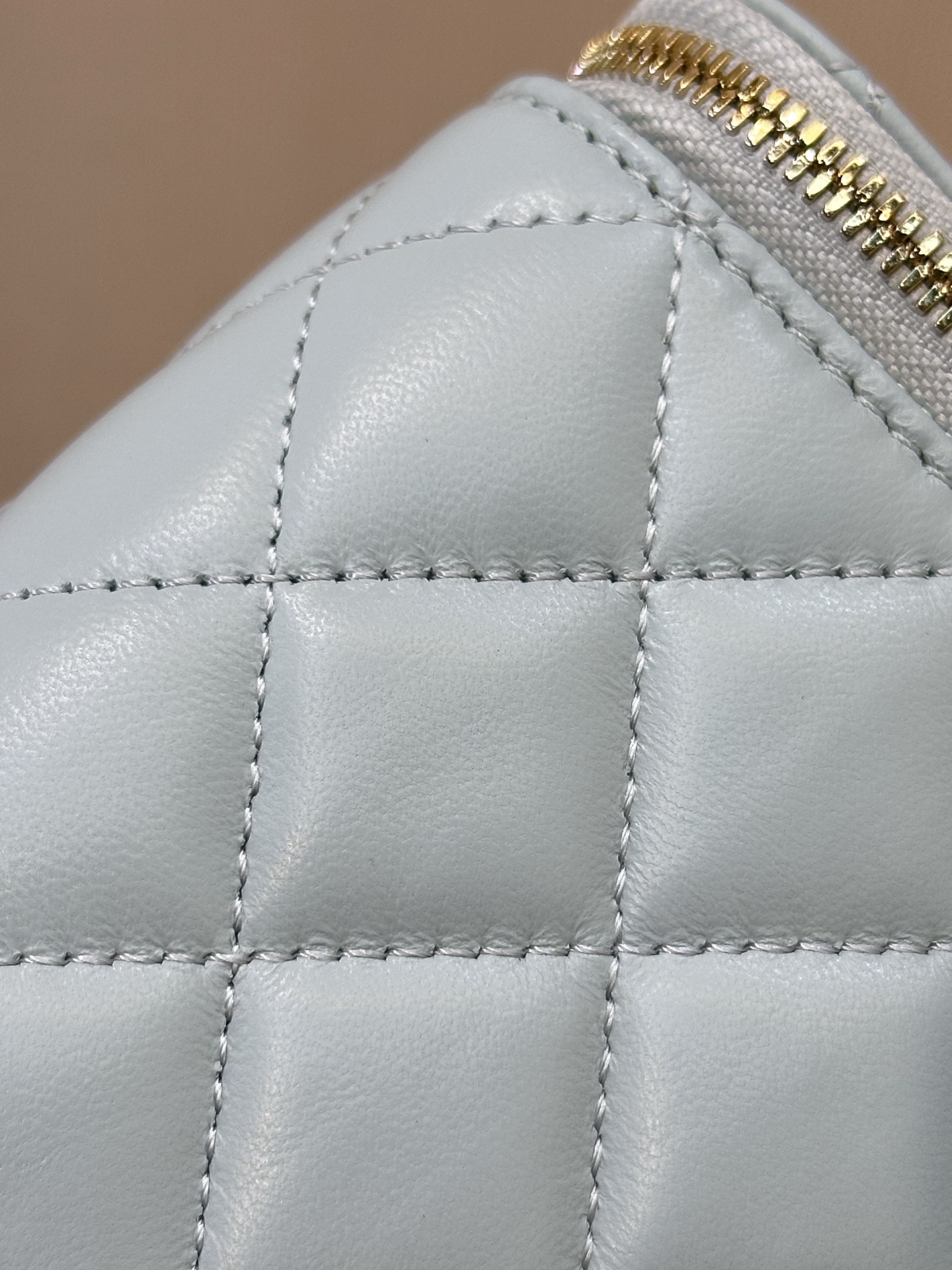 Chanel Lambskin Quilted Vanity Bag with Chain, Light Blue, Gold Hardware 3 i1758271004121 9752 0 1