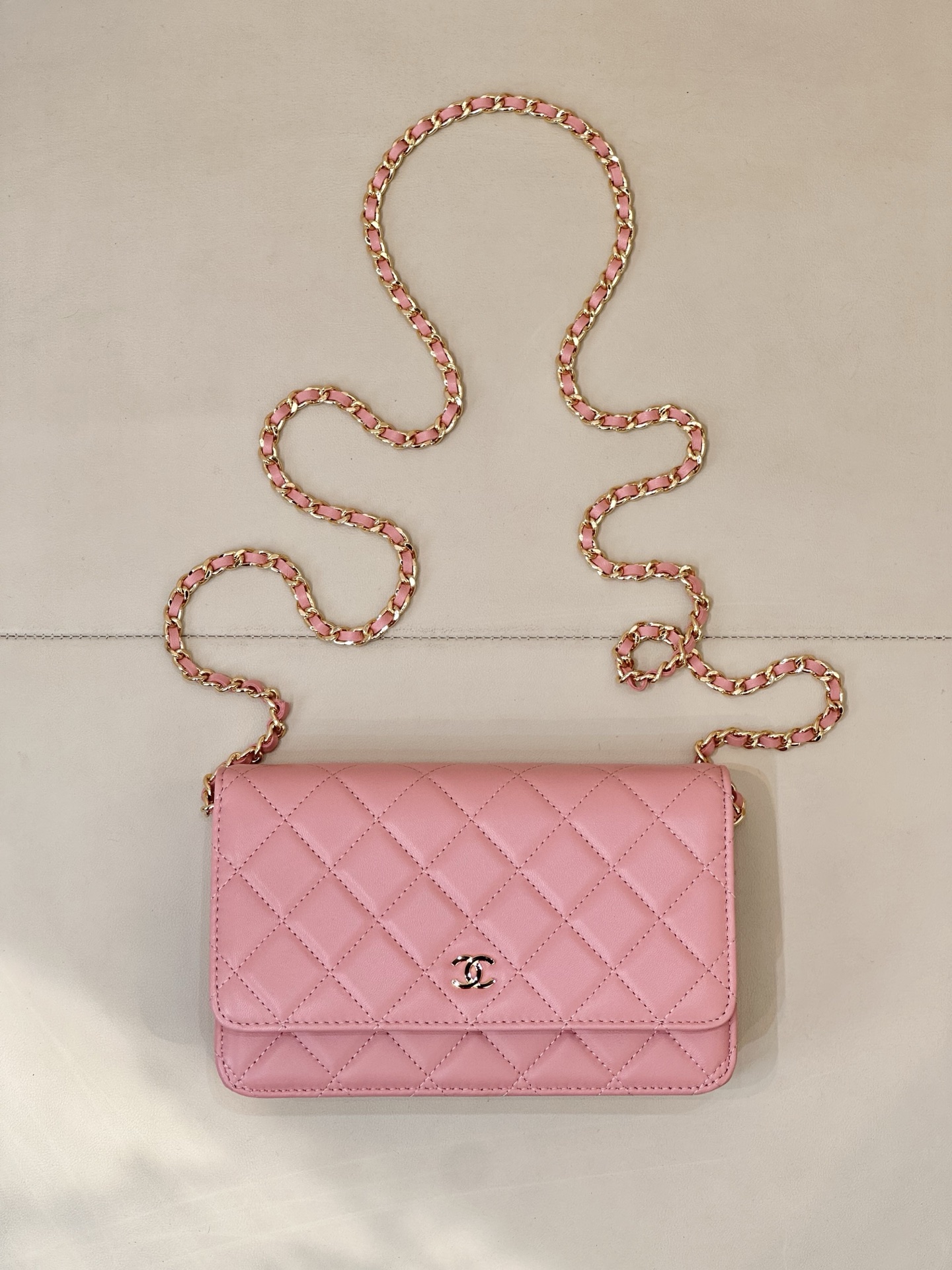 NO:853333,0250 pink/sheepskin/gold buckle,chanel wallet,chanel,wallets,sheepskin198609090250 粉色/羊皮/金扣,chanel钱包,chanel,wallets,sheepskin,欧美剧