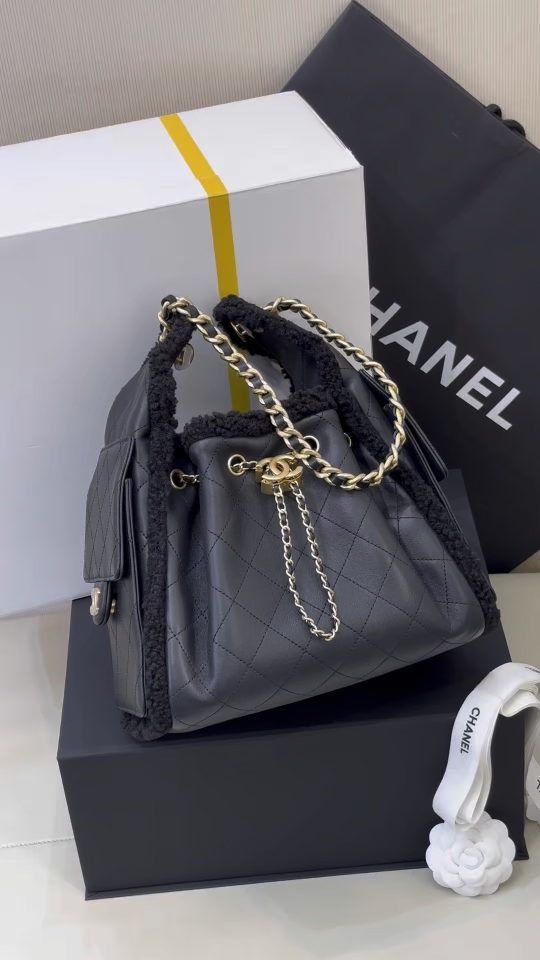 5293 Artículo muy raro, el nuevo bolso hobo de lana de cordero de Xiang Nai