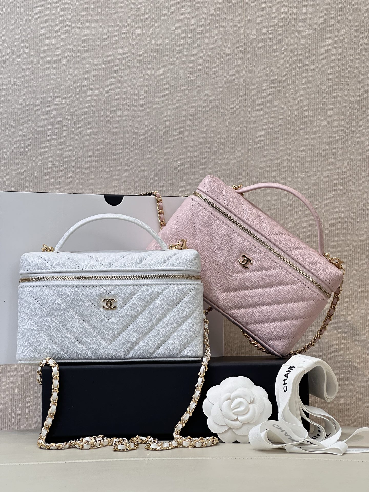 Paquete completo A blanco/rosa