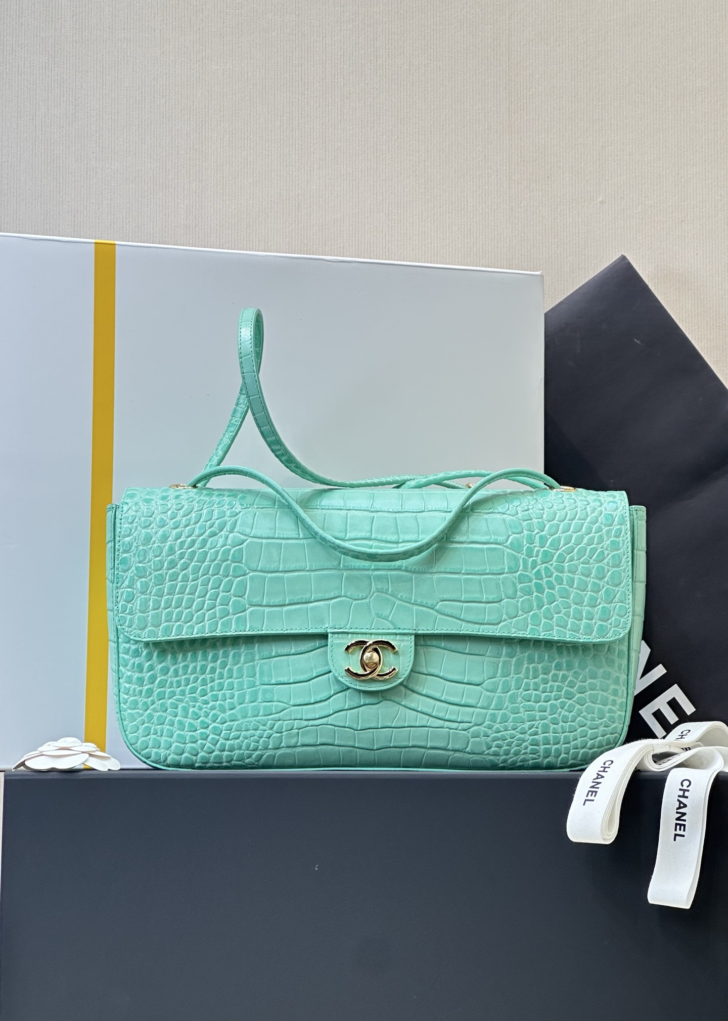 Paquete completo Talla pequeña AS6231 Patrón cocodrilo verde
