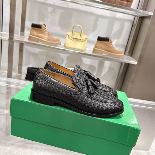 Bottega Veneta Woven Leather Loafers - Round Toe, Fall 2025 Collection
