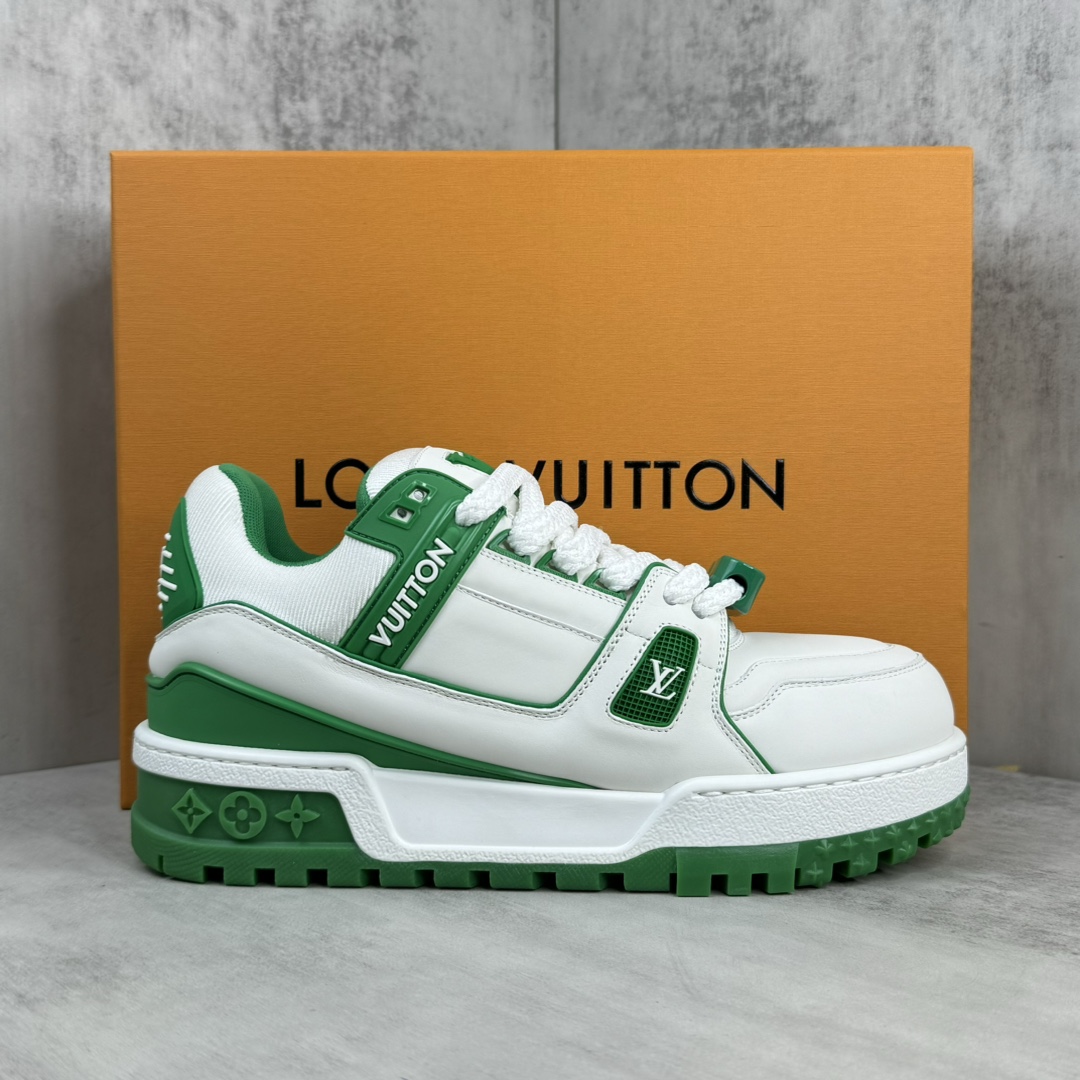 Louis Vuitton 新款上架 Louis Vuitton 23S走秀款 胖丁Trainer 面包鞋 滑板鞋 休闲 运动鞋 DIY串珠Louis vuitton 路易威登2023年男装春夏走秀款