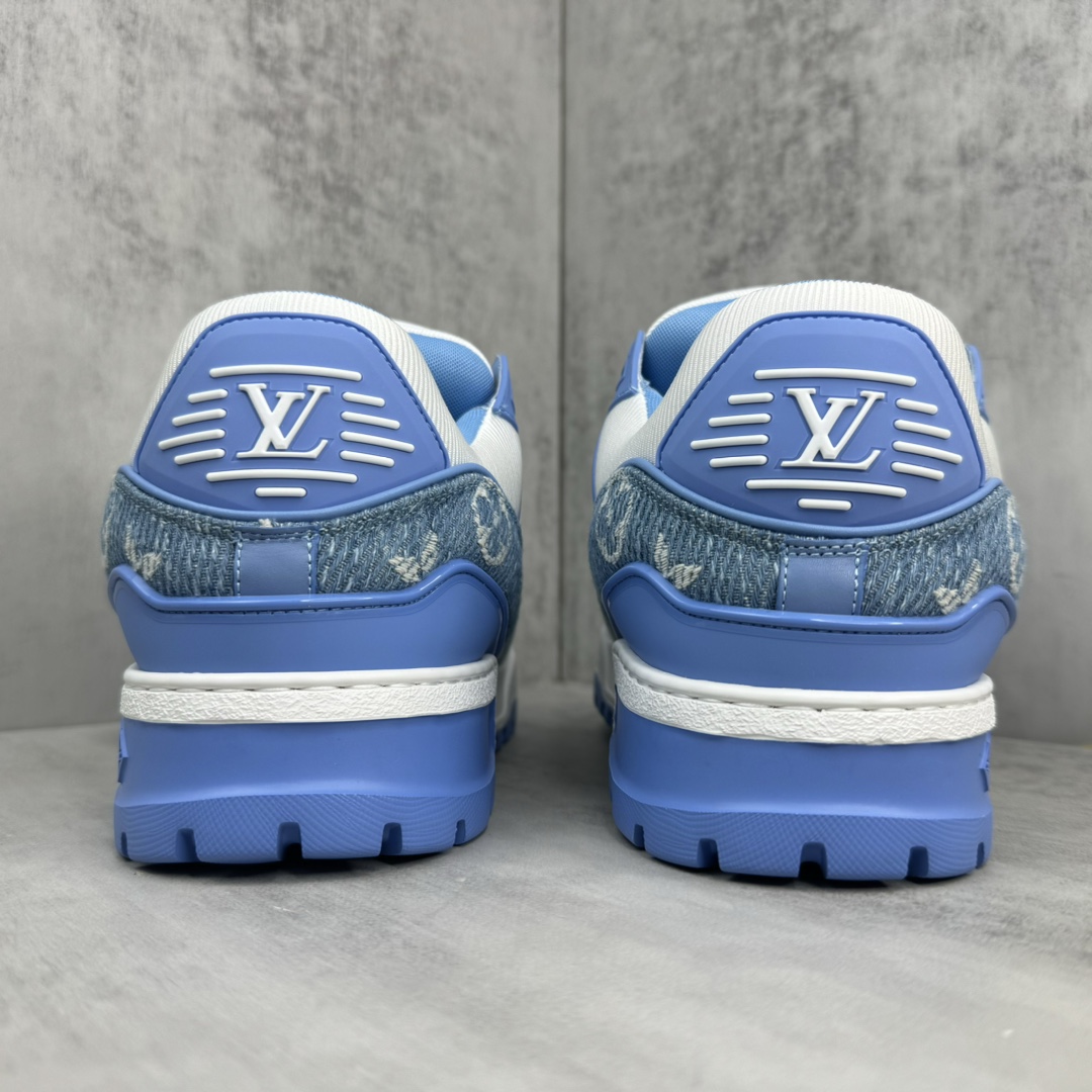Louis Vuitton 新款上架 正确版 Louis*Vuitton* 24SS走秀款 胖丁Trainer 面包鞋 滑板鞋 休闲 运动鞋 DIY串珠Loui* vuitto* 2024年男装春夏走秀款
