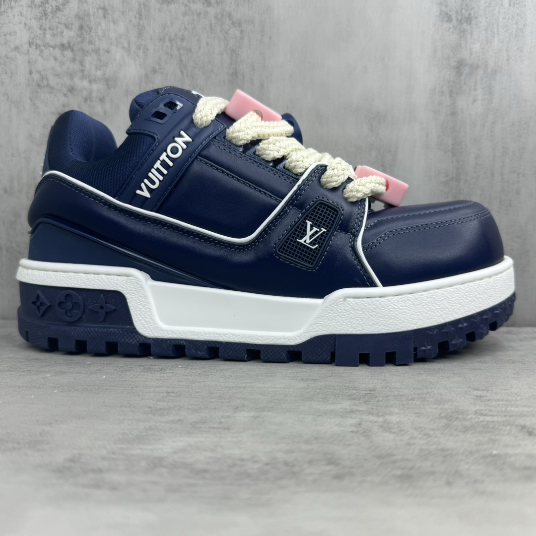Louis Vuitton 新款上架 正确版 Louis*Vuitton* 24SS走秀款 胖丁Trainer 面包鞋 滑板鞋 休闲 运动鞋 DIY串珠Loui* vuitto* 2024年男装春夏走秀款