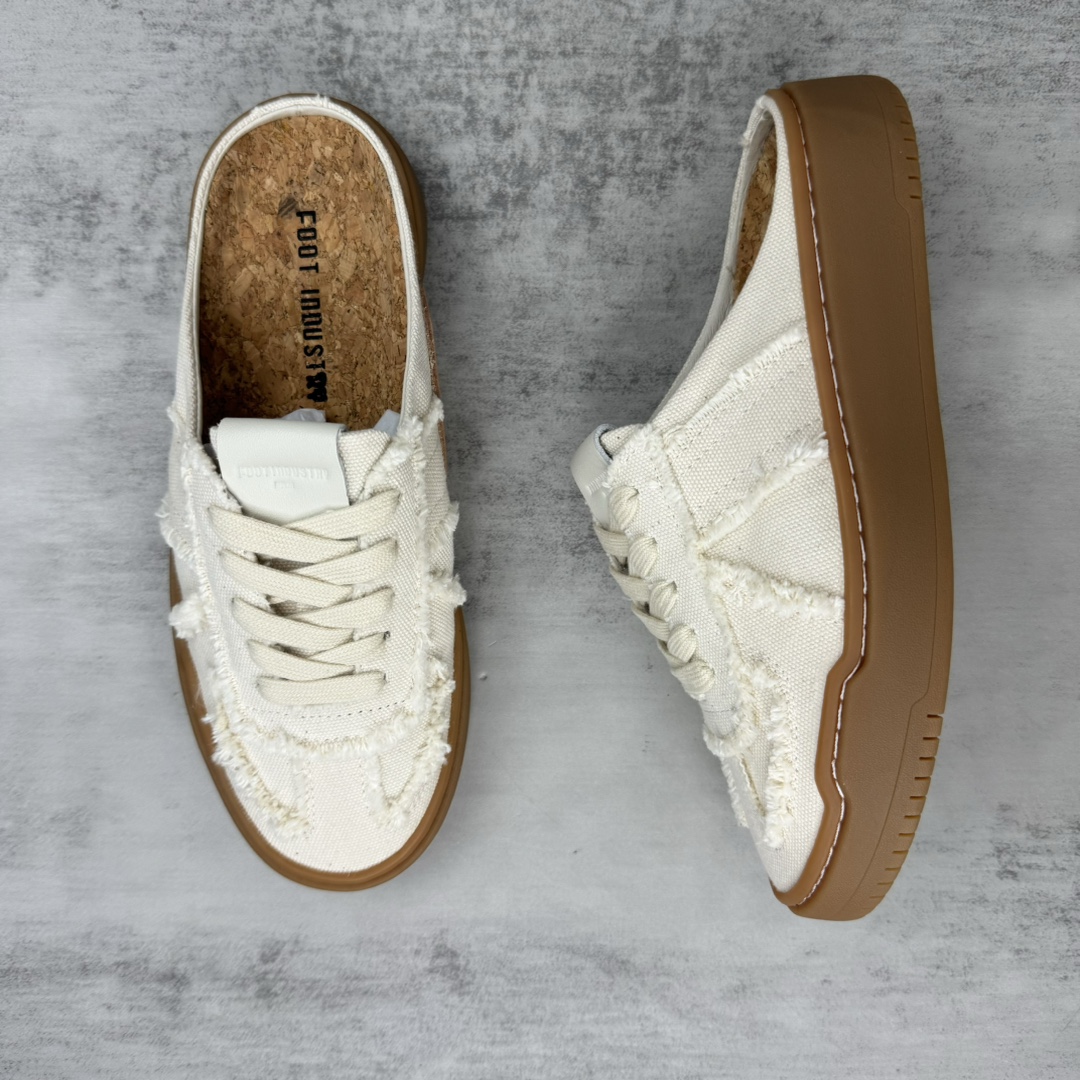 Unknown 新款上架 足下工业会所/FOOT INDUSTRY Urban German Trainer Sneaker 城市生活系列低帮德训风情侣 百搭休闲运动板鞋“皮革白浅灰生胶底”AUA301-001 尺码：36-45