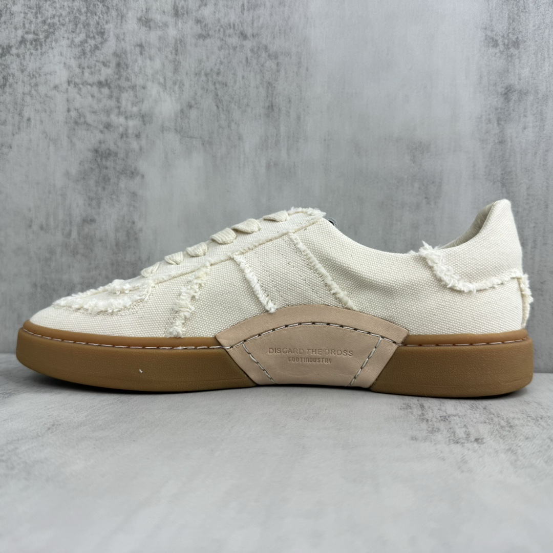 Unknown 新款上架 足下工业会所/FOOT INDUSTRY Urban German Trainer Sneaker 城市生活系列低帮德训风情侣 百搭休闲运动板鞋“皮革白浅灰生胶底”AUA301-001 尺码：36-45