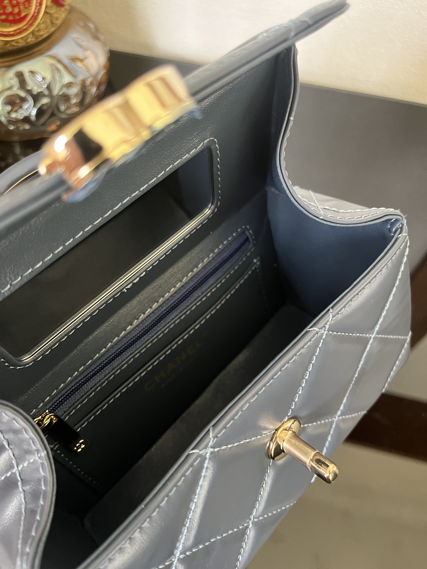 Chanel Luxury Designer Handbag crafted in premium calfskin leather 9
