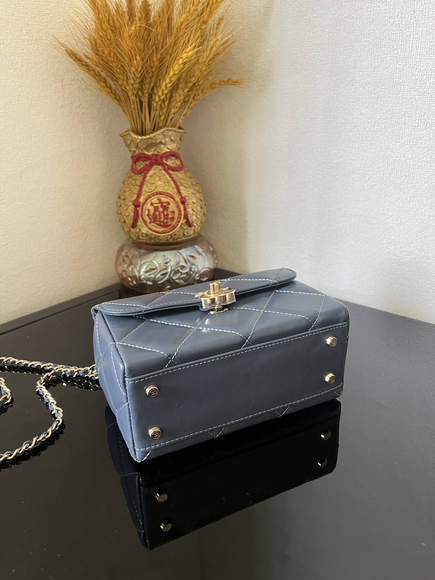 Chanel Luxury Designer Handbag crafted in premium calfskin leather 7