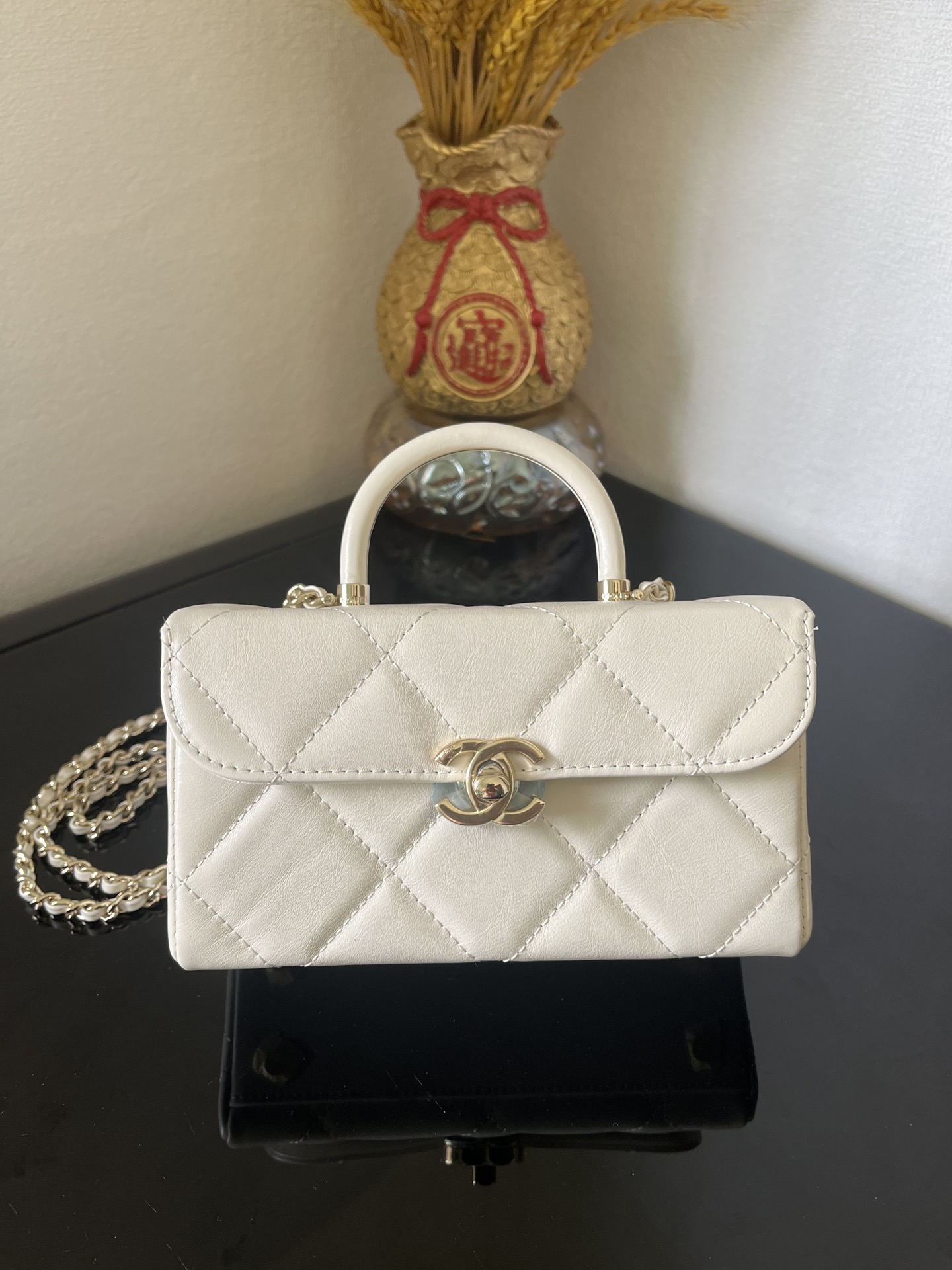 Chanel Luxury Designer Handbag crafted in premium calfskin leather 2