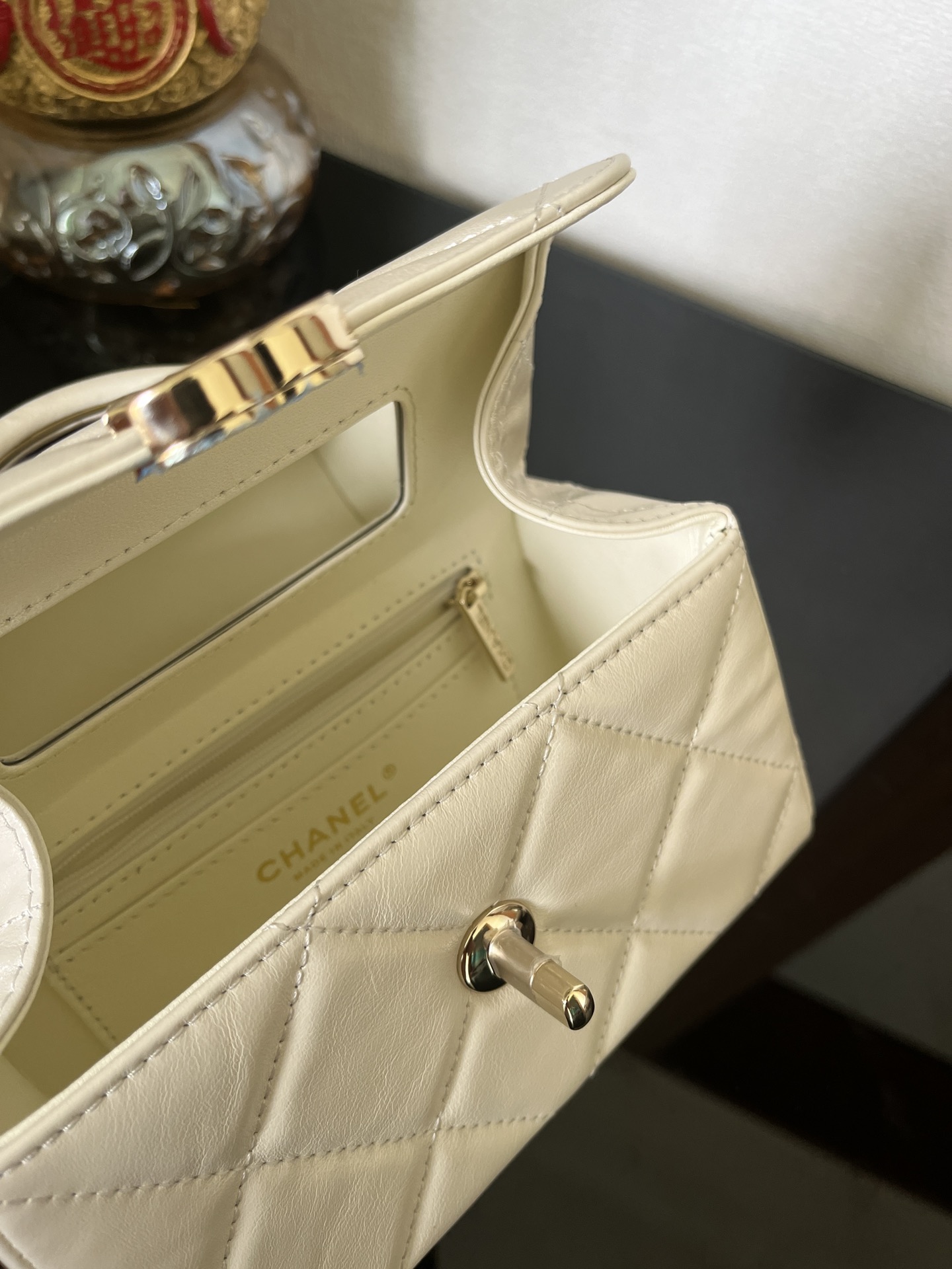 Chanel Luxury Designer Handbag crafted in premium calfskin leather 8
