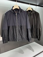 Louis Vuitton Clothing Coats & Jackets Black Printing Spring/Summer Collection Edge