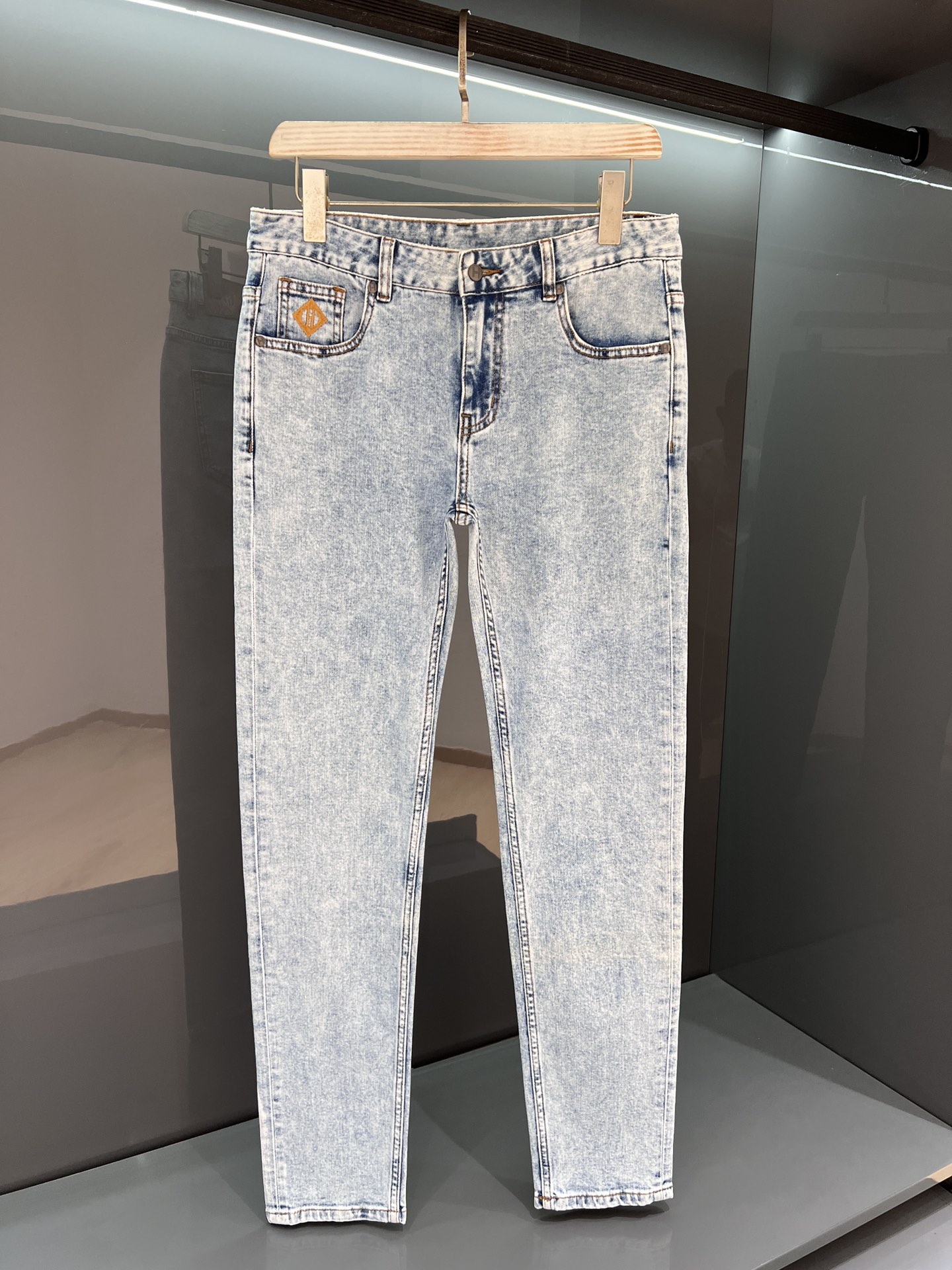 Hermes Clothing Jeans Blue Light Silver Men Spring/Summer Collection Vintage