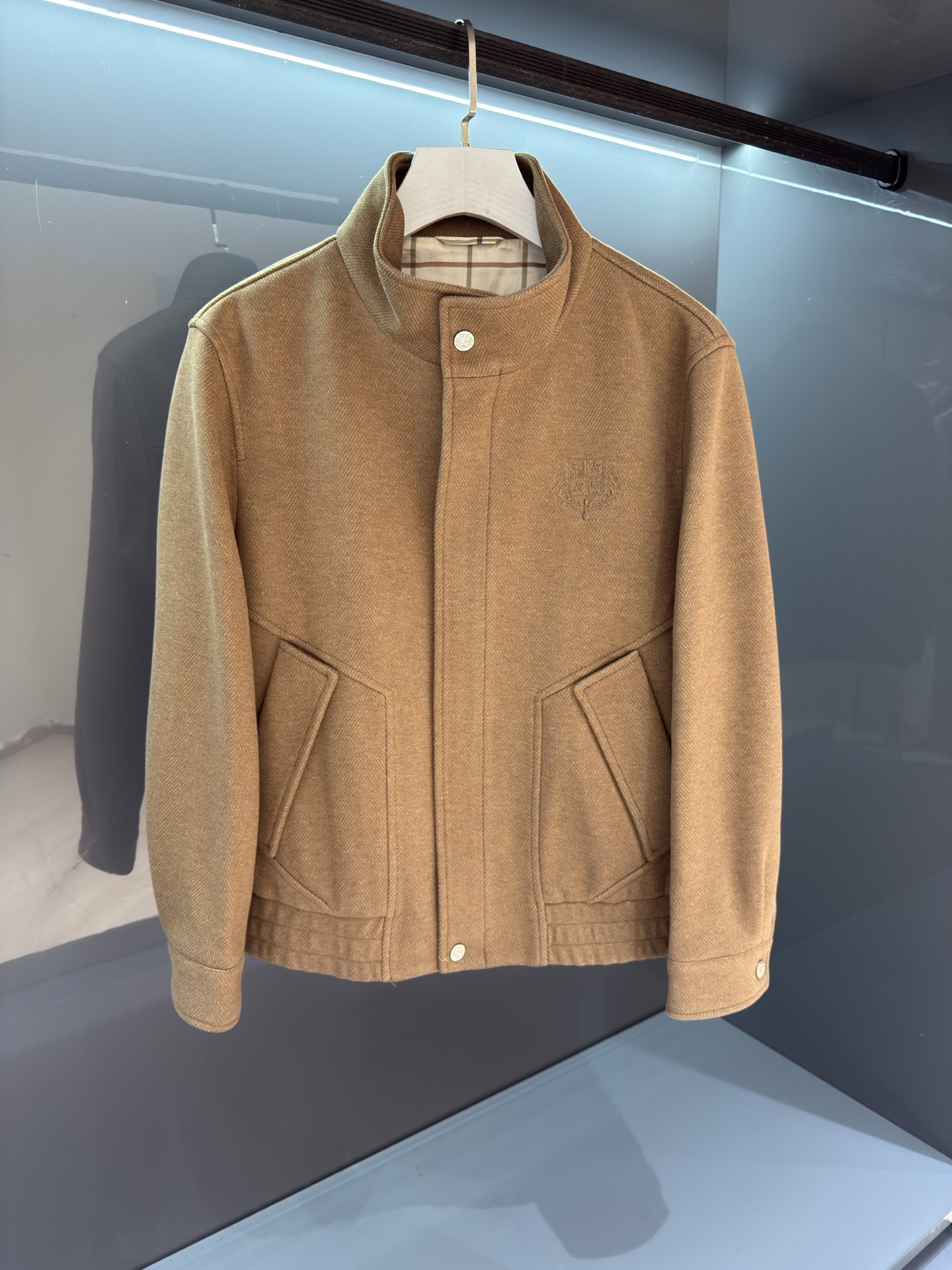25SS 秋冬新品 lP🆕男士高端商务休闲羊毛混纺 立翻领夹克外套，贸易公司渠道臻品，系出名门，纯正血统
