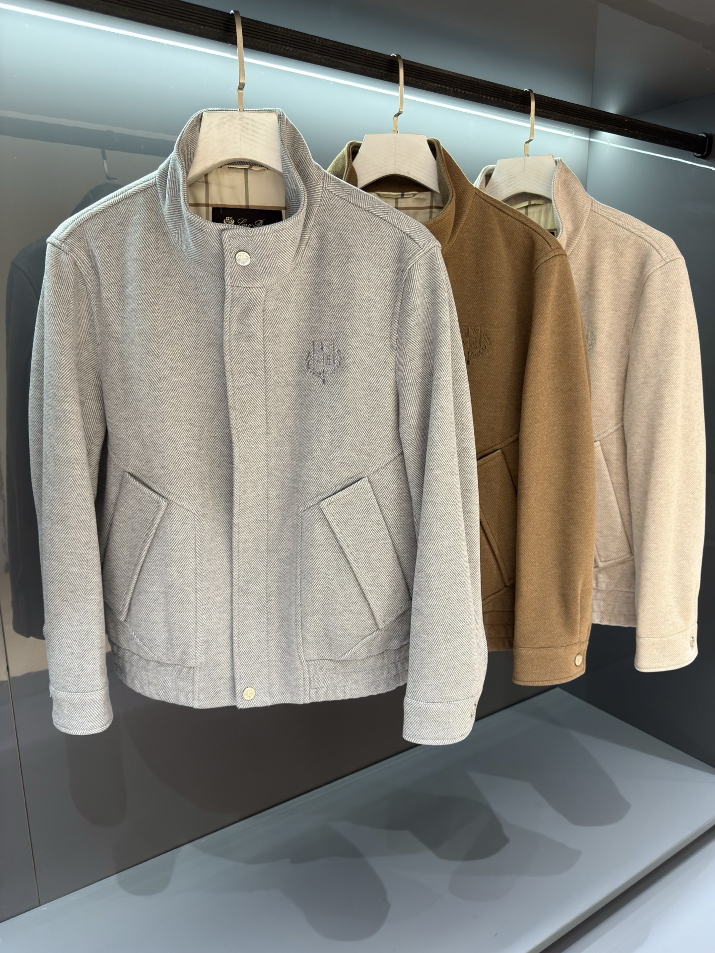 25SS 秋冬新品 lP🆕男士高端商务休闲羊毛混纺 立翻领夹克外套，贸易公司渠道臻品，系出名门，纯正血统