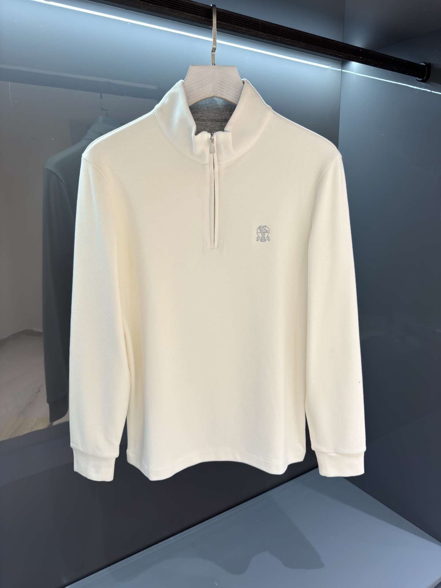 205SS 秋冬新品 BC男士复合薄绒男士立体绣标长袖打底衫 ，加绒长袖T恤衫柜台同步发售，高精细的奢华