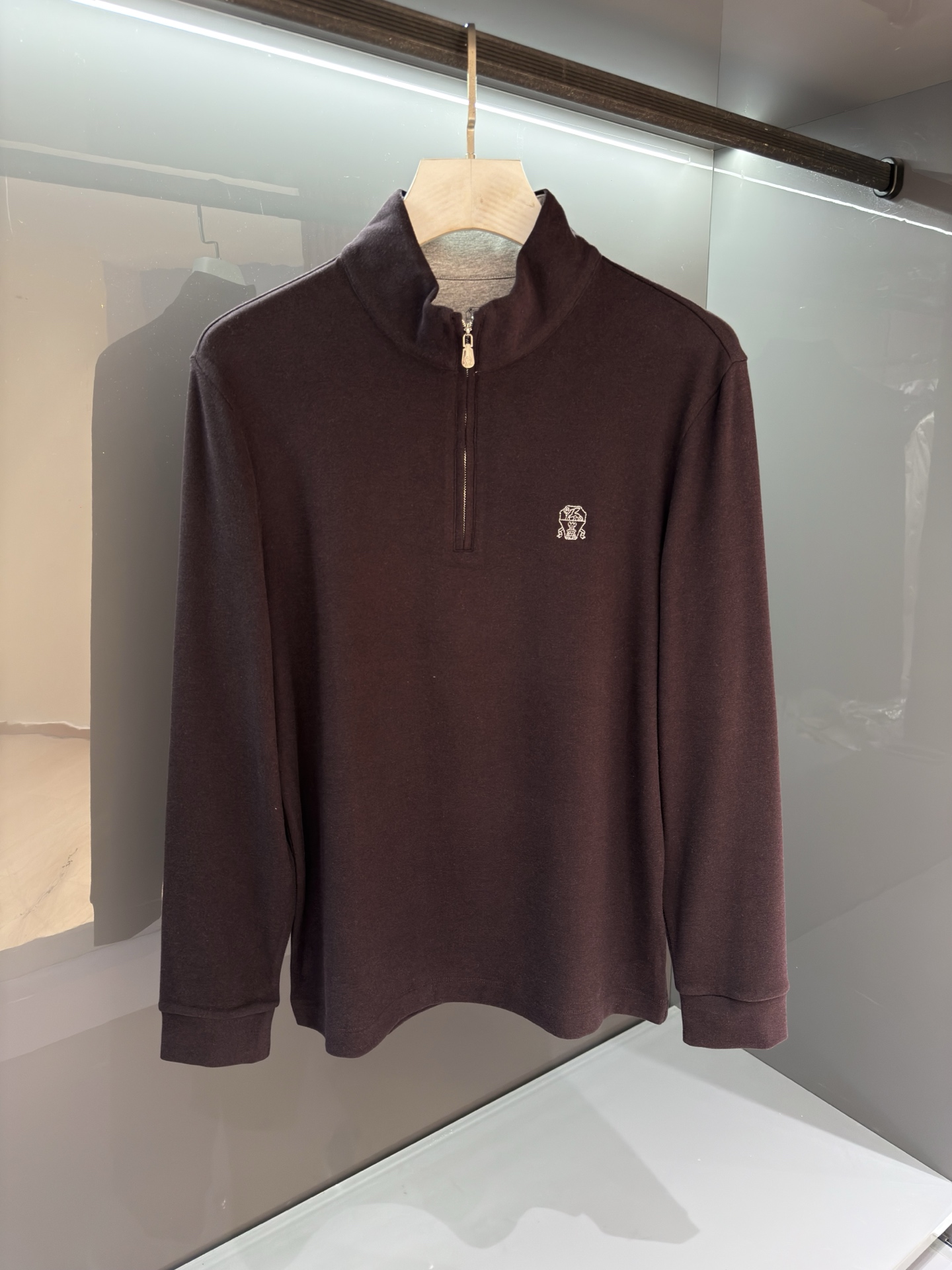 205SS 秋冬新品 BC男士复合薄绒男士立体绣标长袖打底衫 ，加绒长袖T恤衫柜台同步发售，高精细的奢华