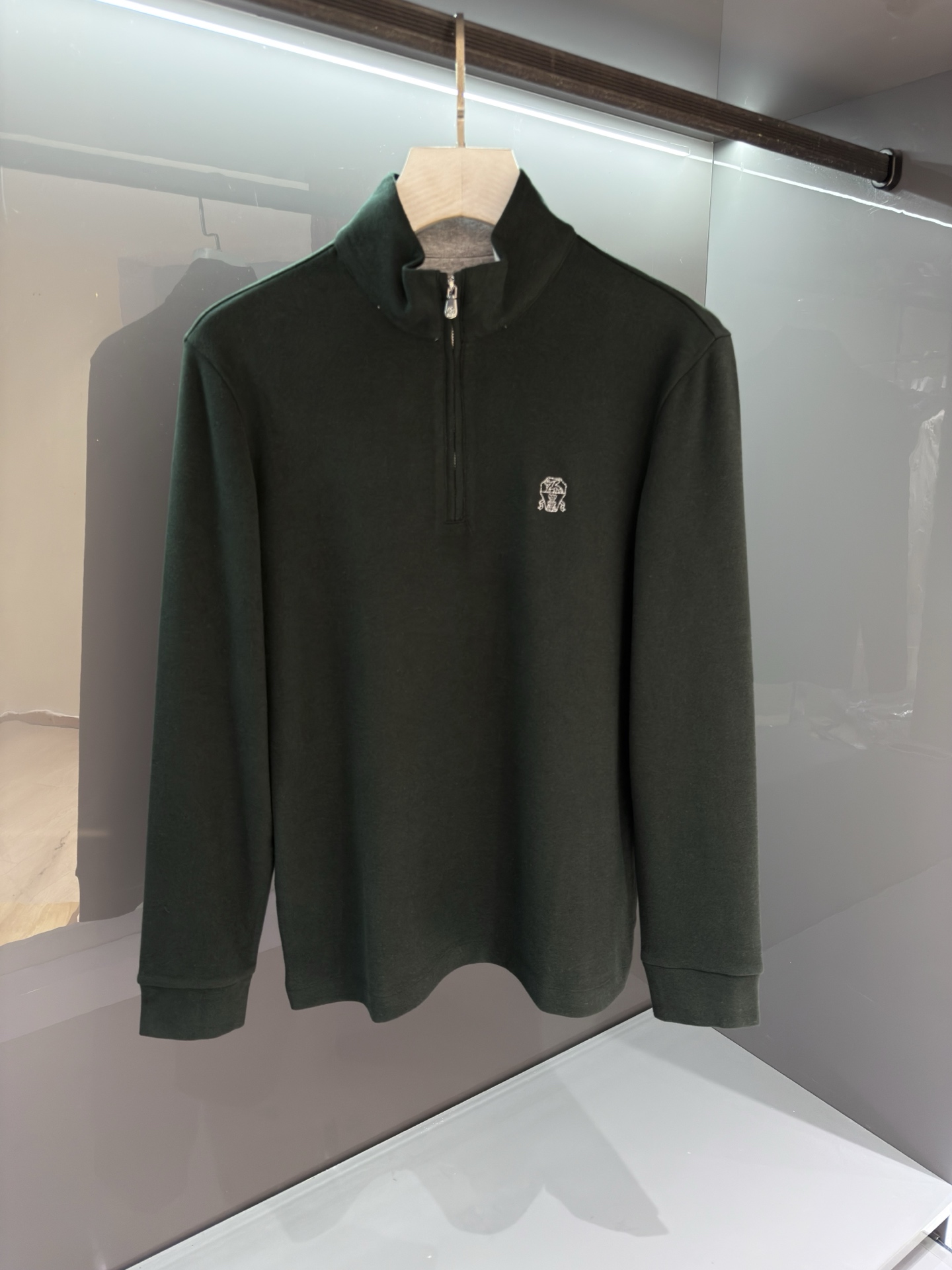 205SS 秋冬新品 BC男士复合薄绒男士立体绣标长袖打底衫 ，加绒长袖T恤衫柜台同步发售，高精细的奢华