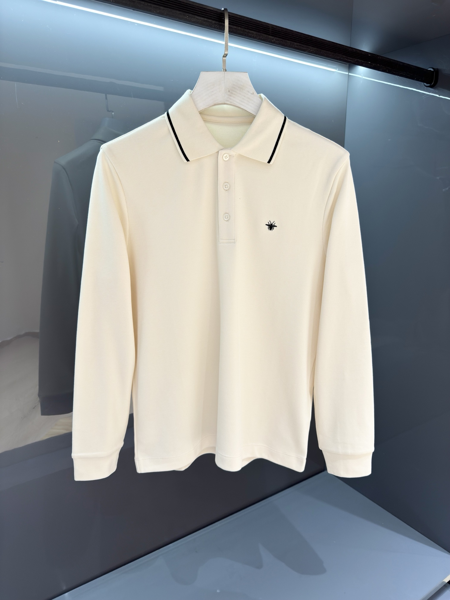 Di*r 高端加绒翻领商务休闲长袖打底衫 2025SS 秋冬 翻领长袖POLO衫 贸易公司渠道稀出，头阵