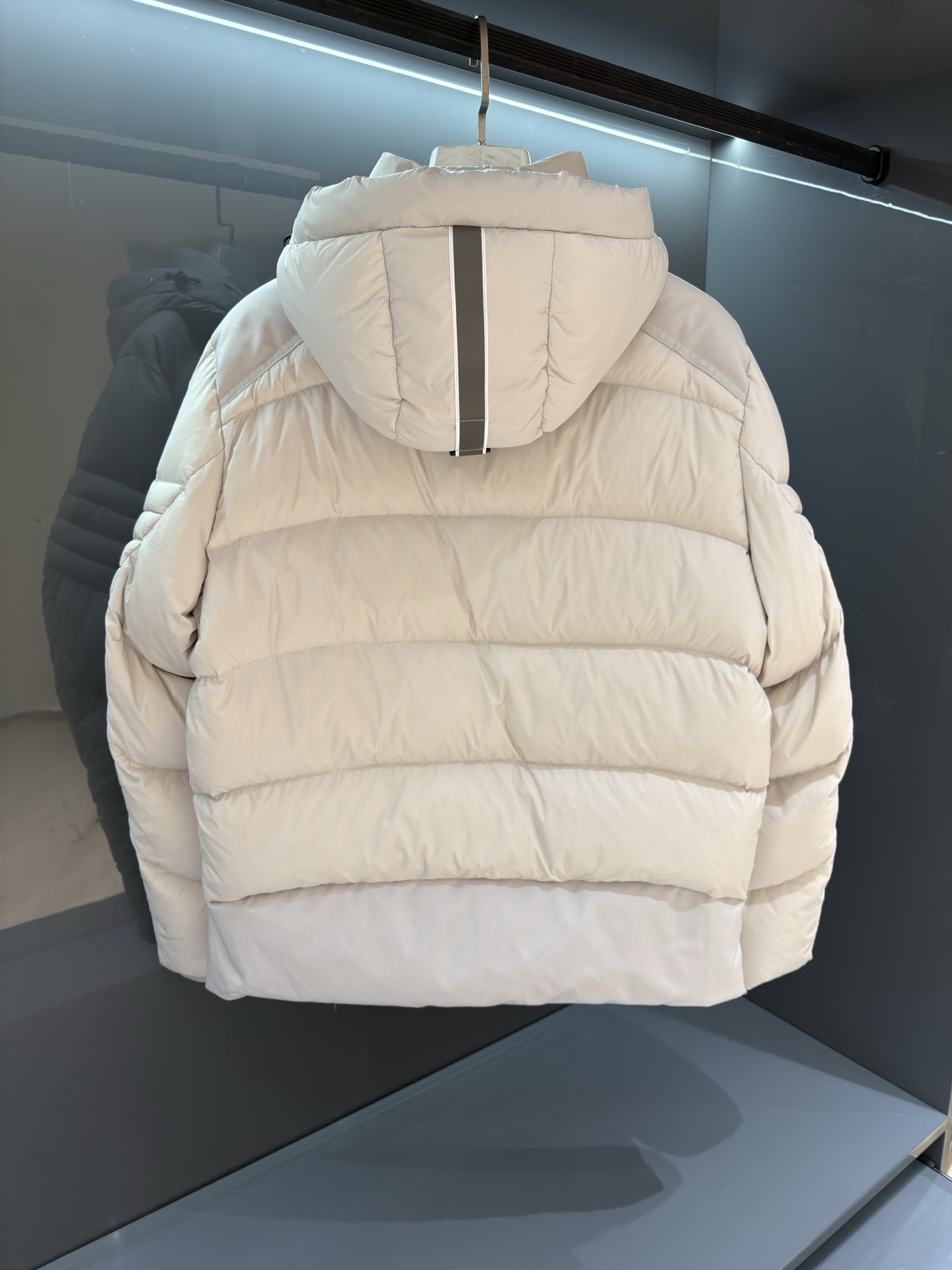 GOOSE加拿大鹅 Crofton纯色连帽拉链户外保暖排骨羽绒服 90绒填充 750蓬松度 田岛绣刺 白