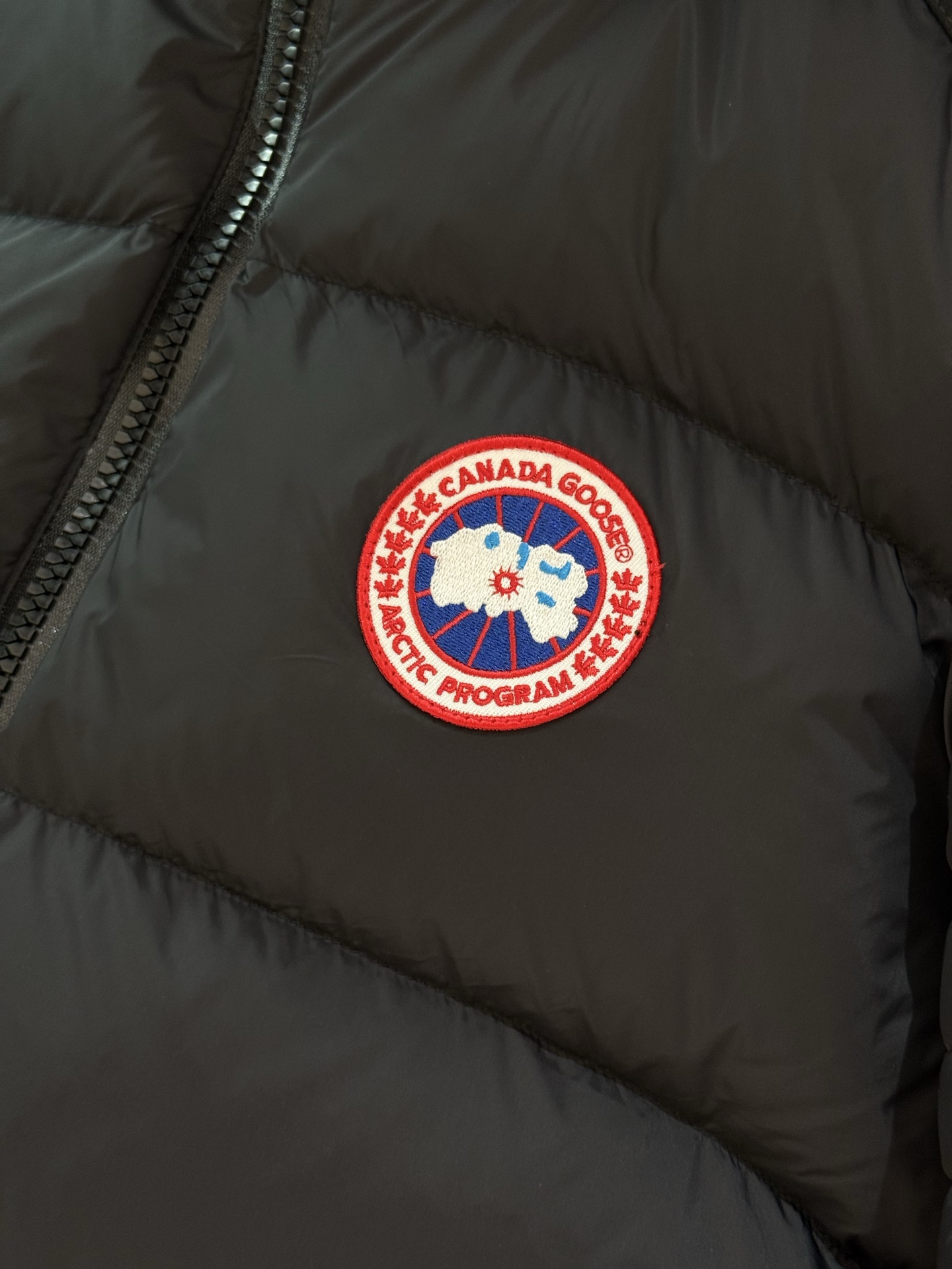 GOOSE加拿大鹅 Crofton纯色连帽拉链户外保暖排骨羽绒服 90绒填充 750蓬松度 田岛绣刺 白