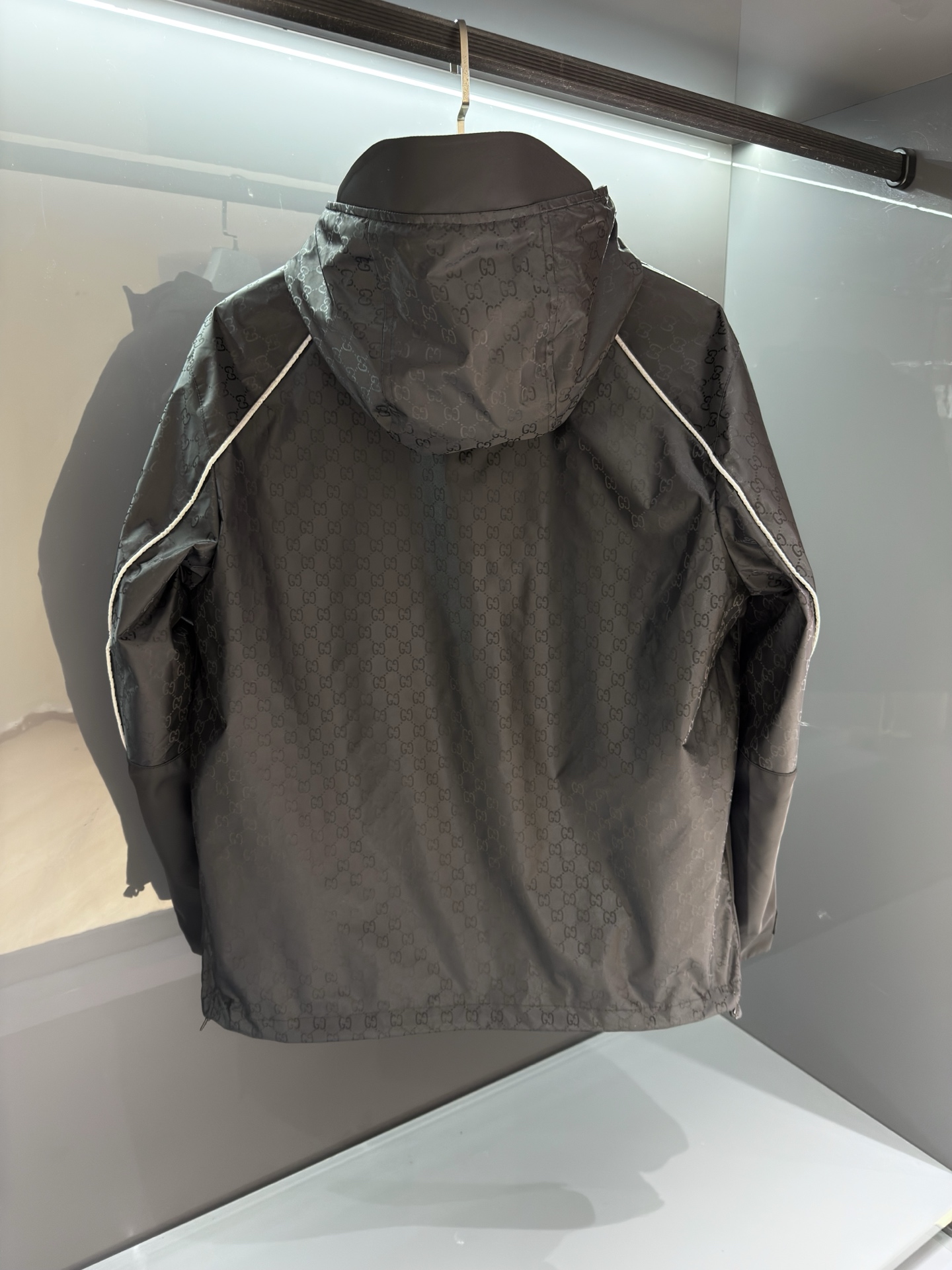 2026SS春夏新品 男士提花连帽夹克外套 男女同款满幅经典GG暗纹提花！贸易公司渠道稀出，标识元素以新