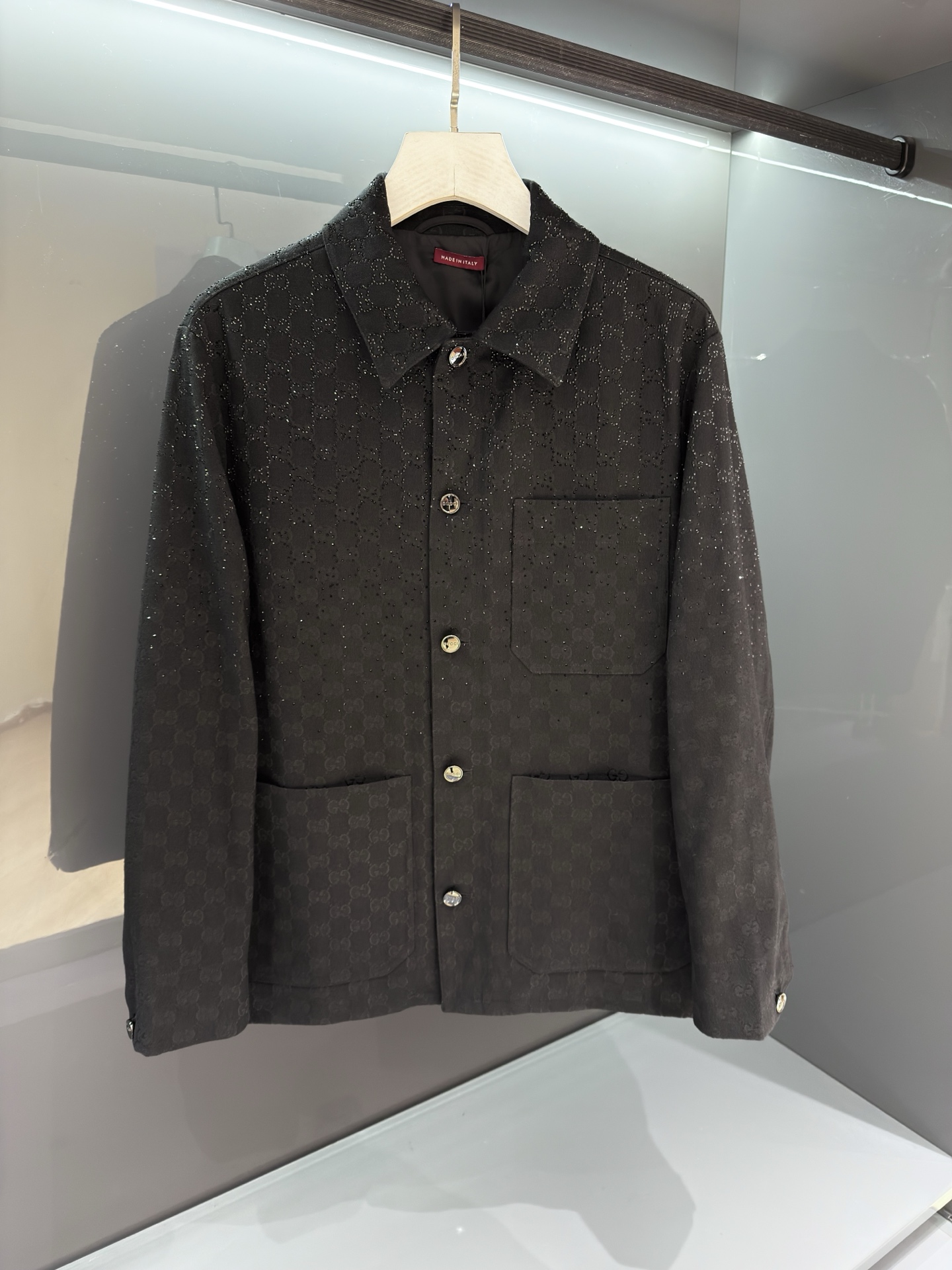 2026SS春夏新品 男士提花衬衫夹克外套 男女同款满幅经典GG暗纹提花！贸易公司渠道稀出，标识元素以新