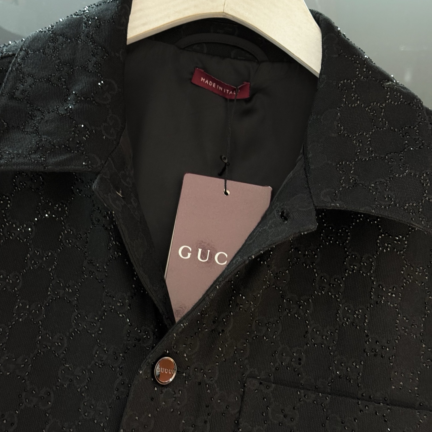 2026SS春夏新品 男士提花衬衫夹克外套 男女同款满幅经典GG暗纹提花！贸易公司渠道稀出，标识元素以新