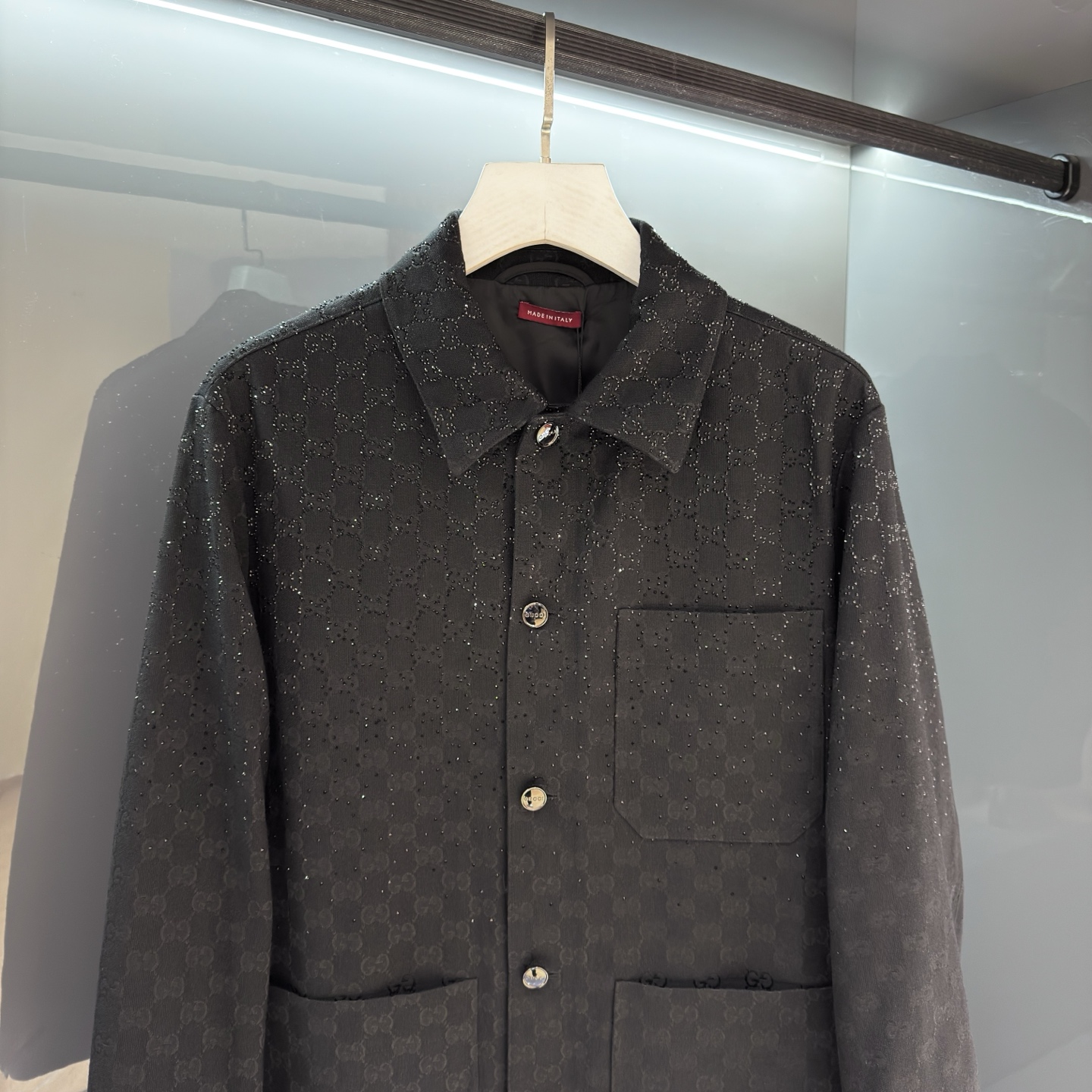 2026SS春夏新品 男士提花衬衫夹克外套 男女同款满幅经典GG暗纹提花！贸易公司渠道稀出，标识元素以新