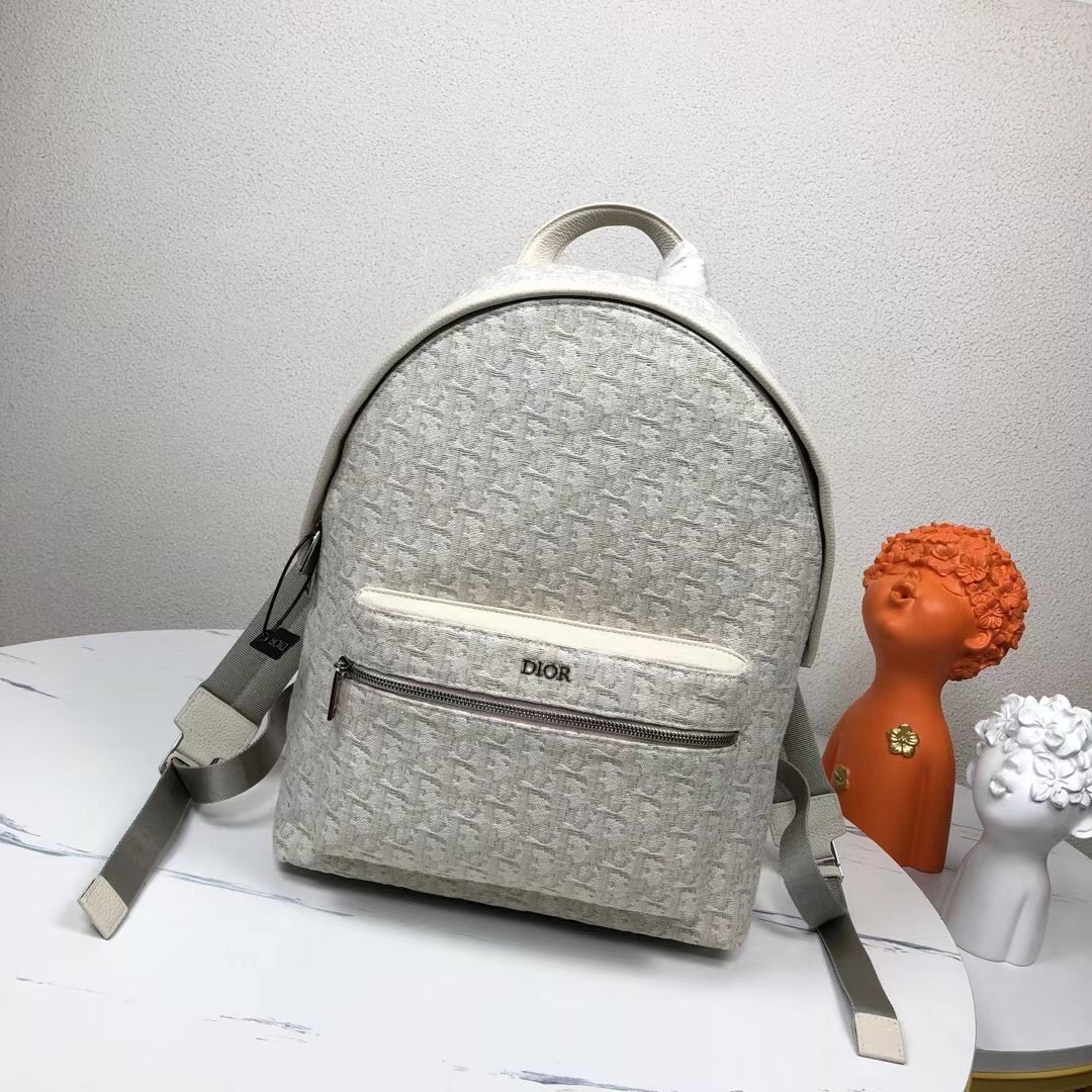 Dior sacs Sac À Dos Couleur beige Gris Or blanc Jaune Cuir de veau vache Nylon Oblique Peu importe