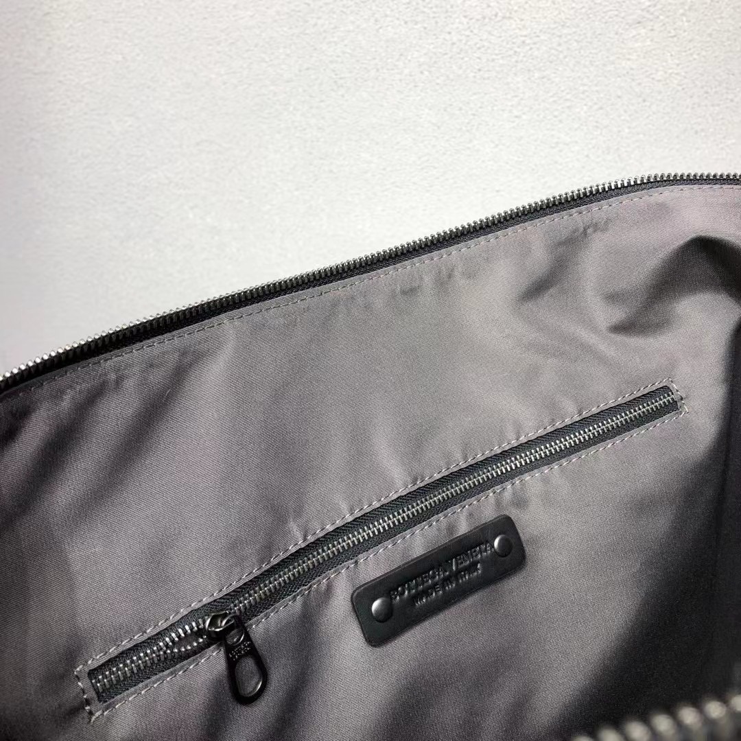 ZILLIMARK BV Small Black Leather Travel Bag, Italian Imported Calfskin 10 i1730395105 995 5