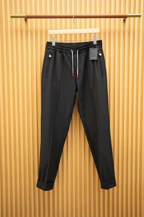 ZILLIMARK Pantalon de survêtement en laine noire pour homme - Confort et style 1 ZILLIMARK Pantalon de survêtement en laine noire pour homme - Confort et style