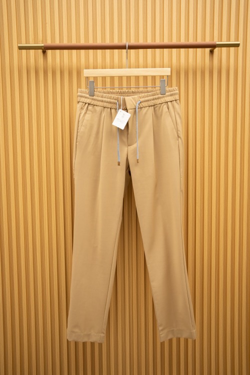 ZILLIMARK Men's Classic Fit Khaki Wool Casual Pants - Perfect for Spring/Summer