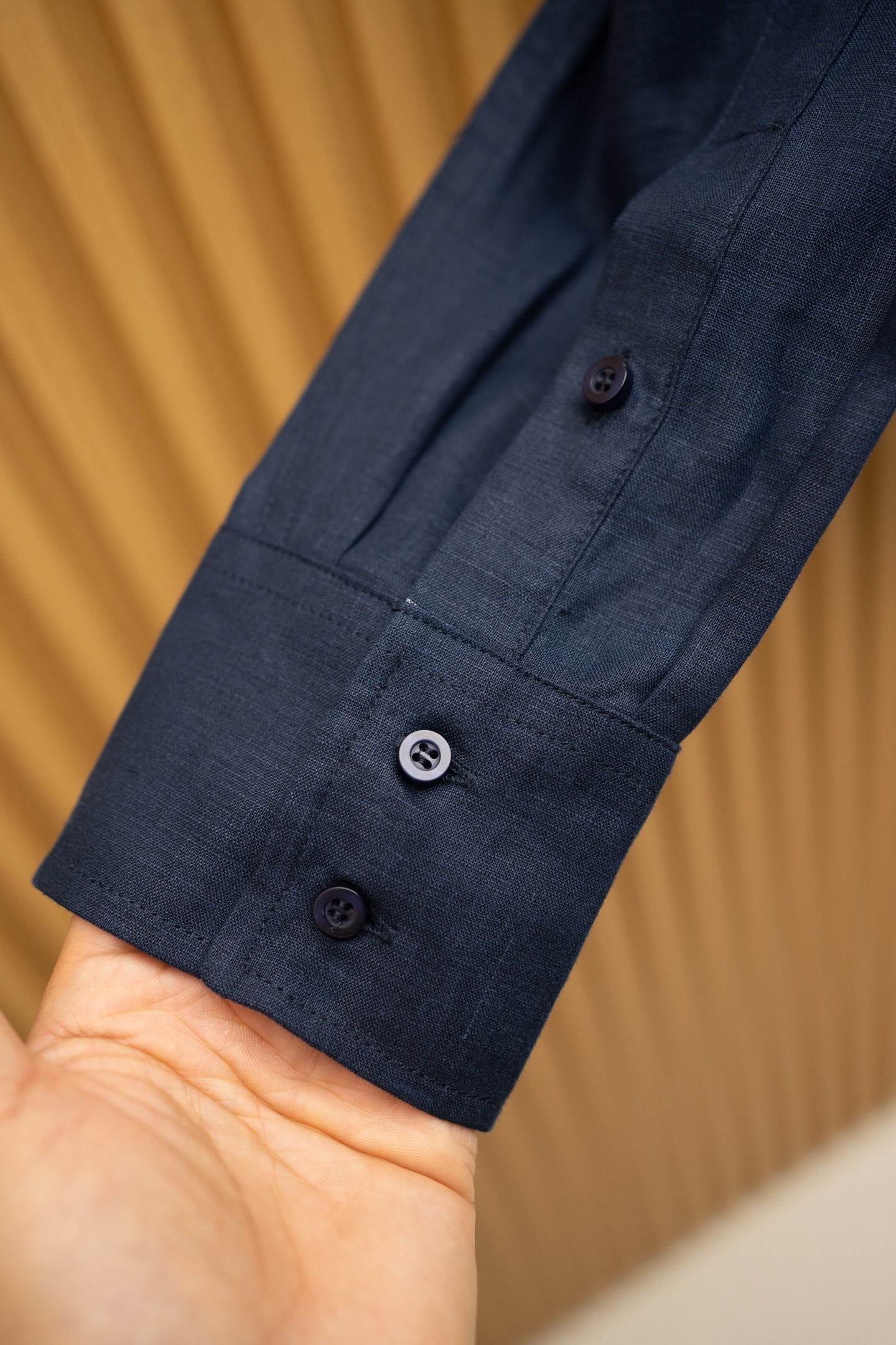 ZILLIMARK Men's Blue Linen Shirt - Slim Fit, Premium Fabric, Sizes M-XXXXL 9 i1741283472893 4432 0 0