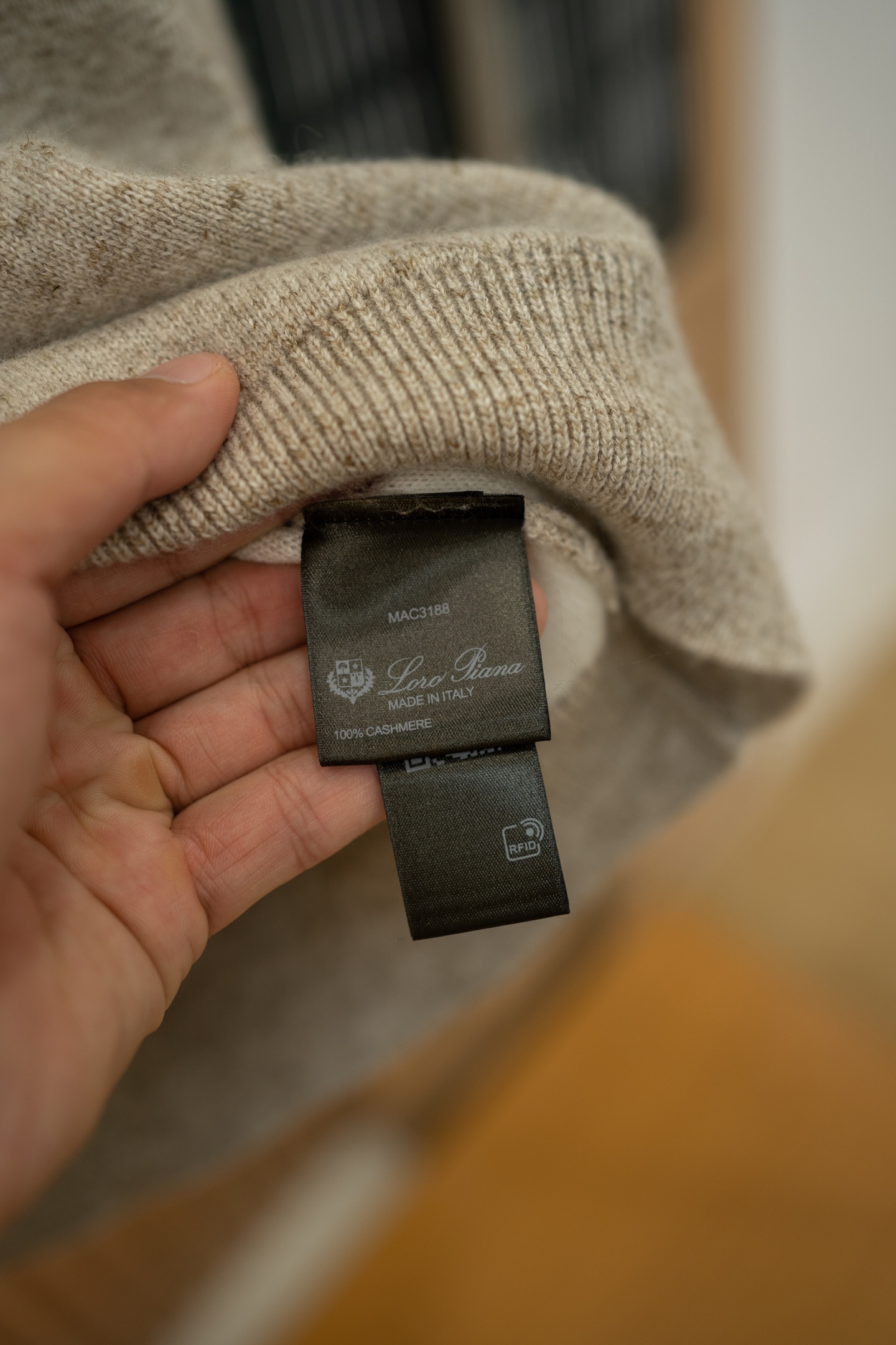 LP Oat Cashmere Half Zip Sweater