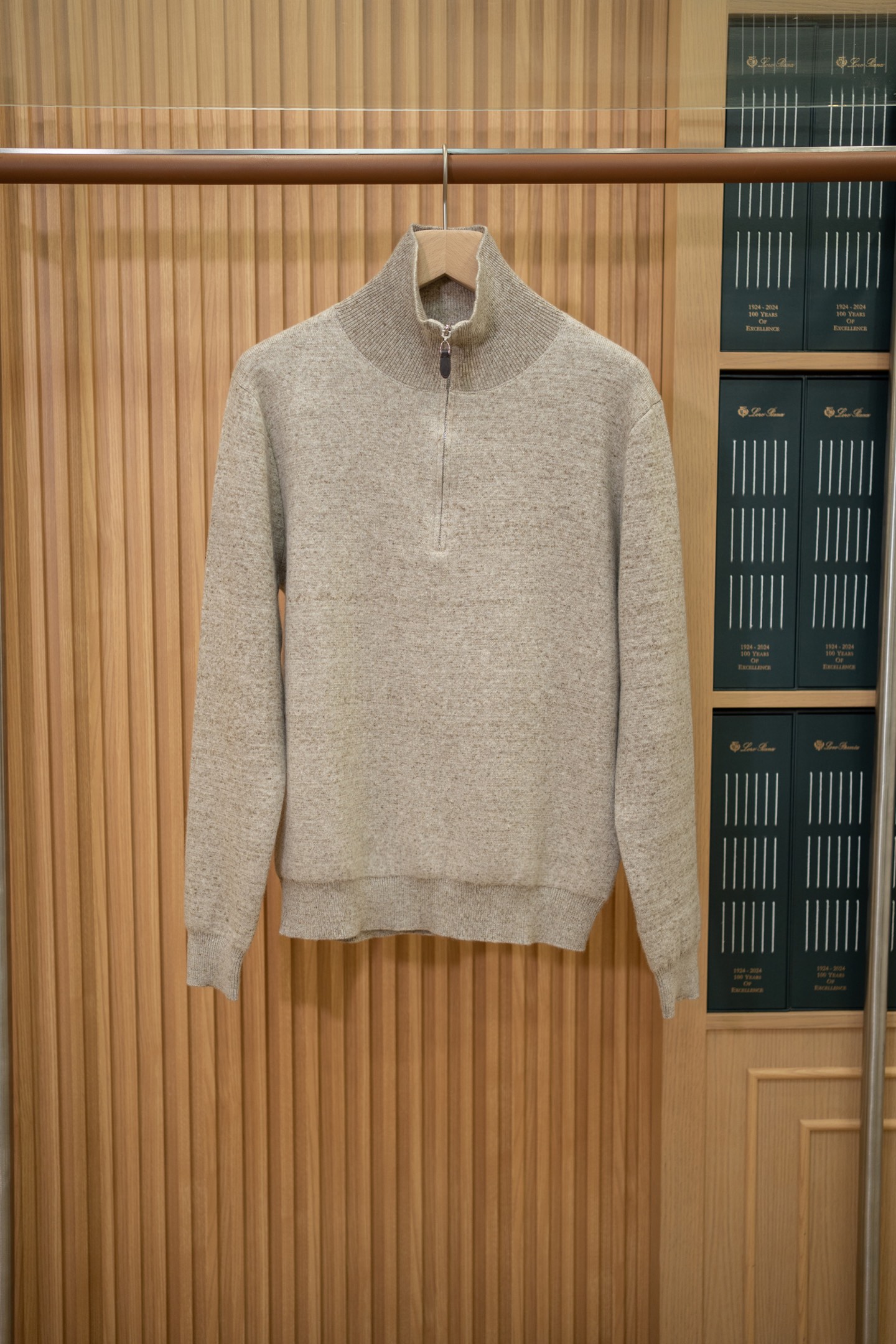LP Oat Cashmere Half Zip Sweater