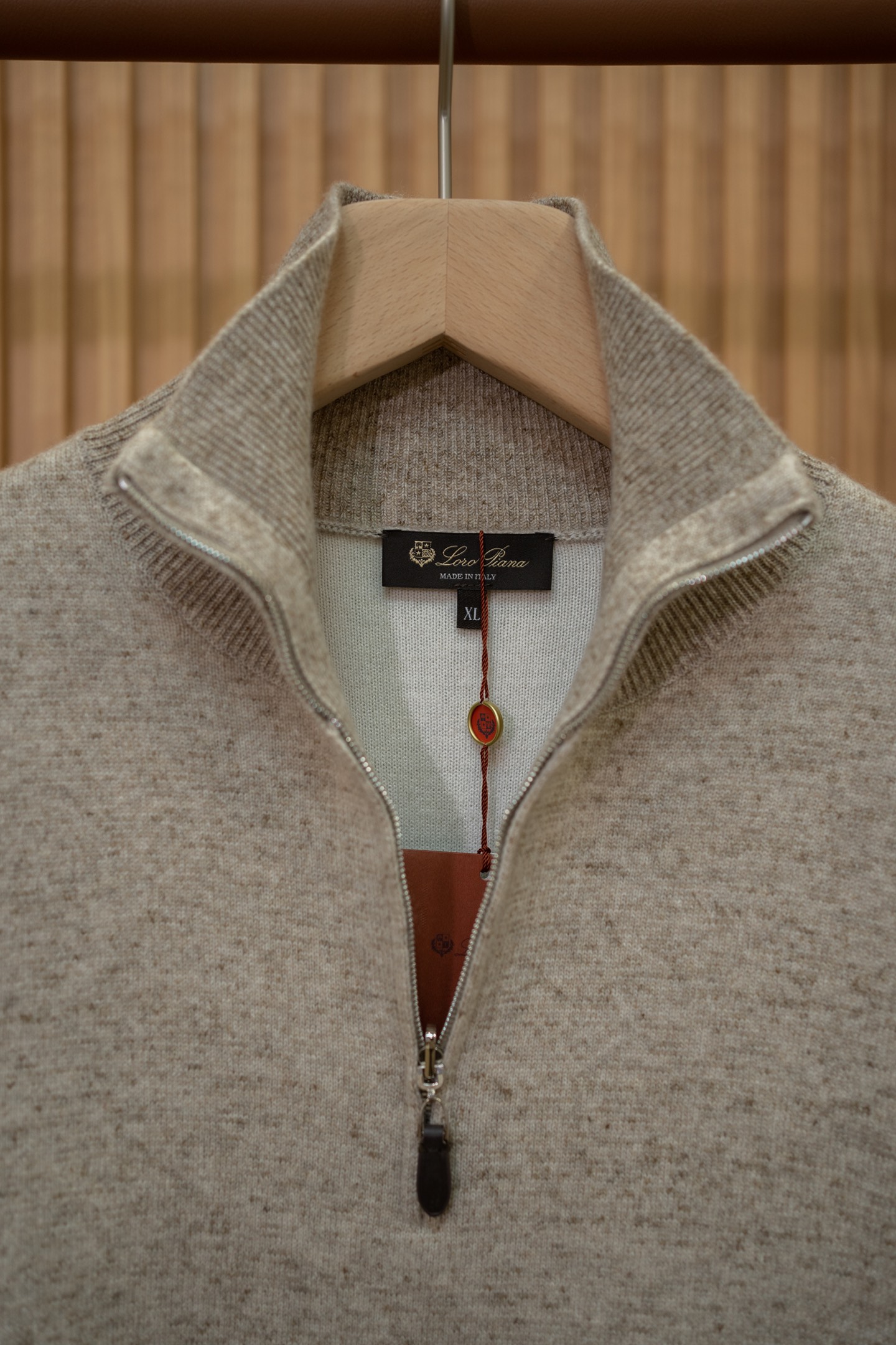 LP Oat Cashmere Half Zip Sweater