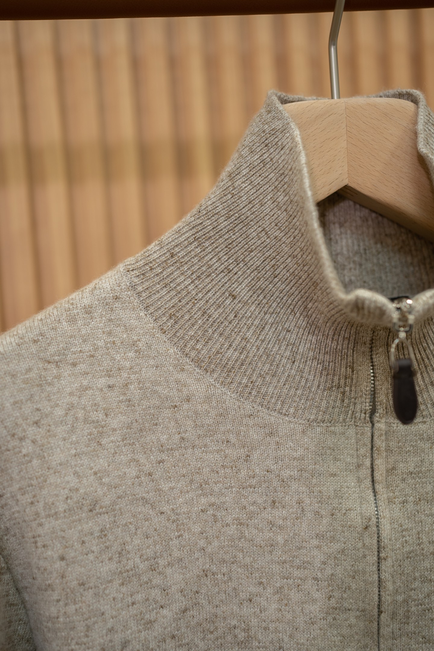 LP Oat Cashmere Half Zip Sweater