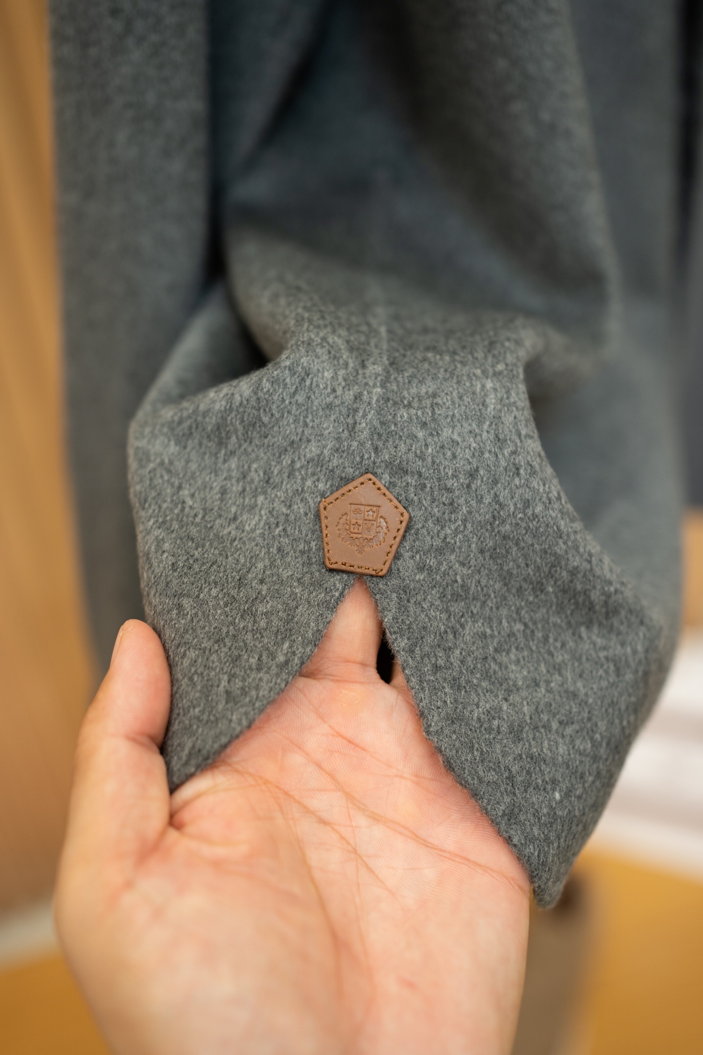 LP Grey Wool Cashmere Shirt Jacket