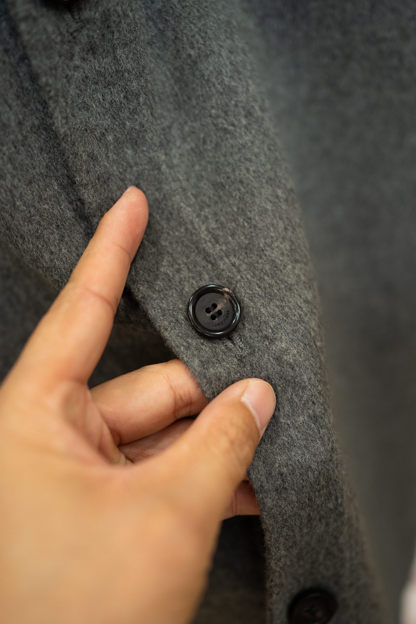 LP Grey Wool Cashmere Shirt Jacket