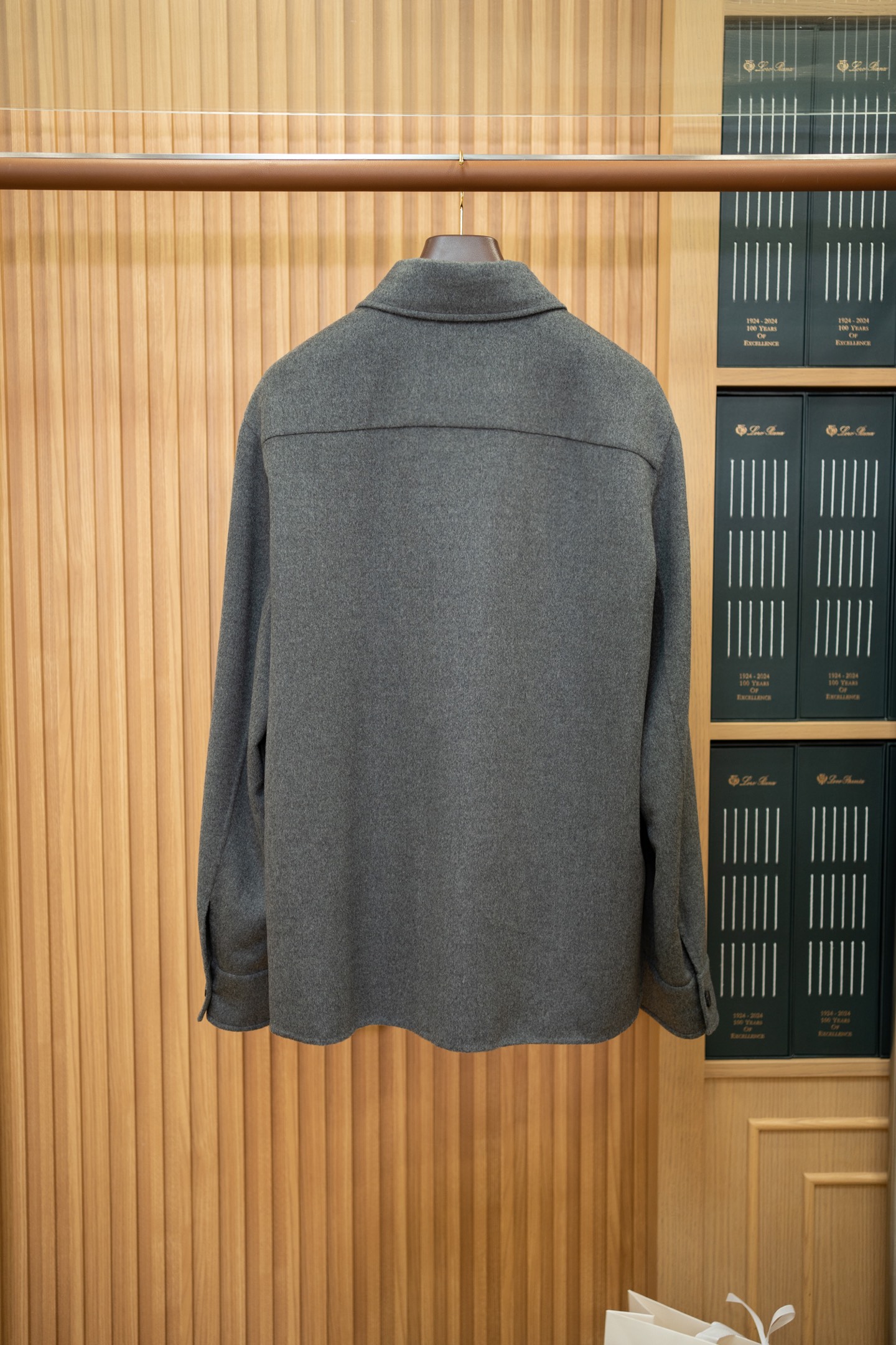 LP Grey Wool Cashmere Shirt Jacket