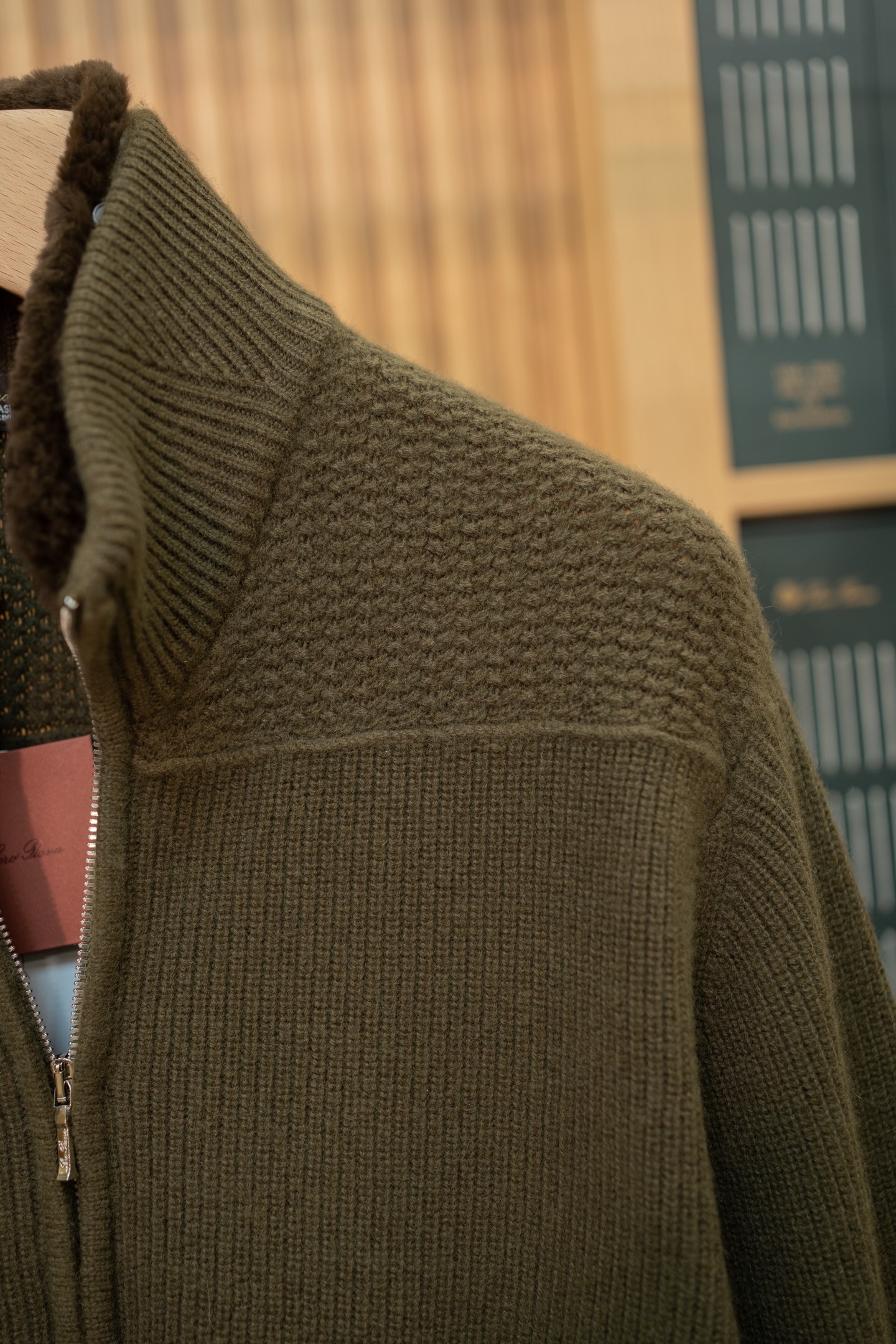 LP Shearling Lined Knit Zip Jacket