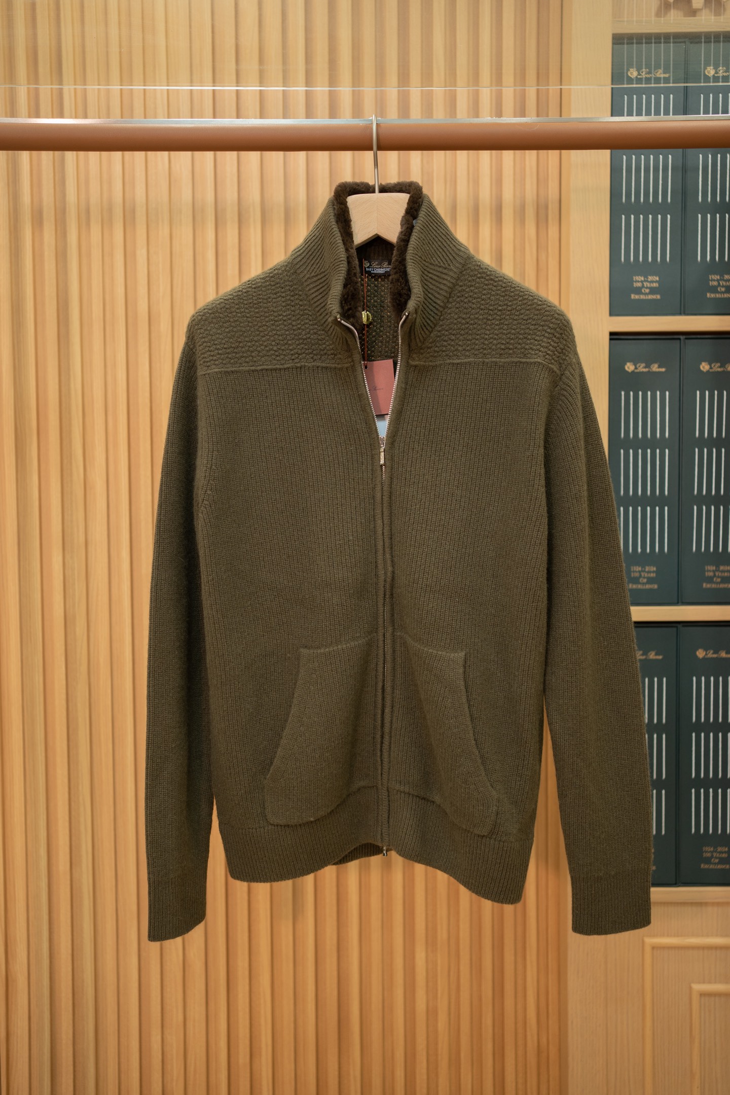 LP Shearling Lined Knit Zip Jacket