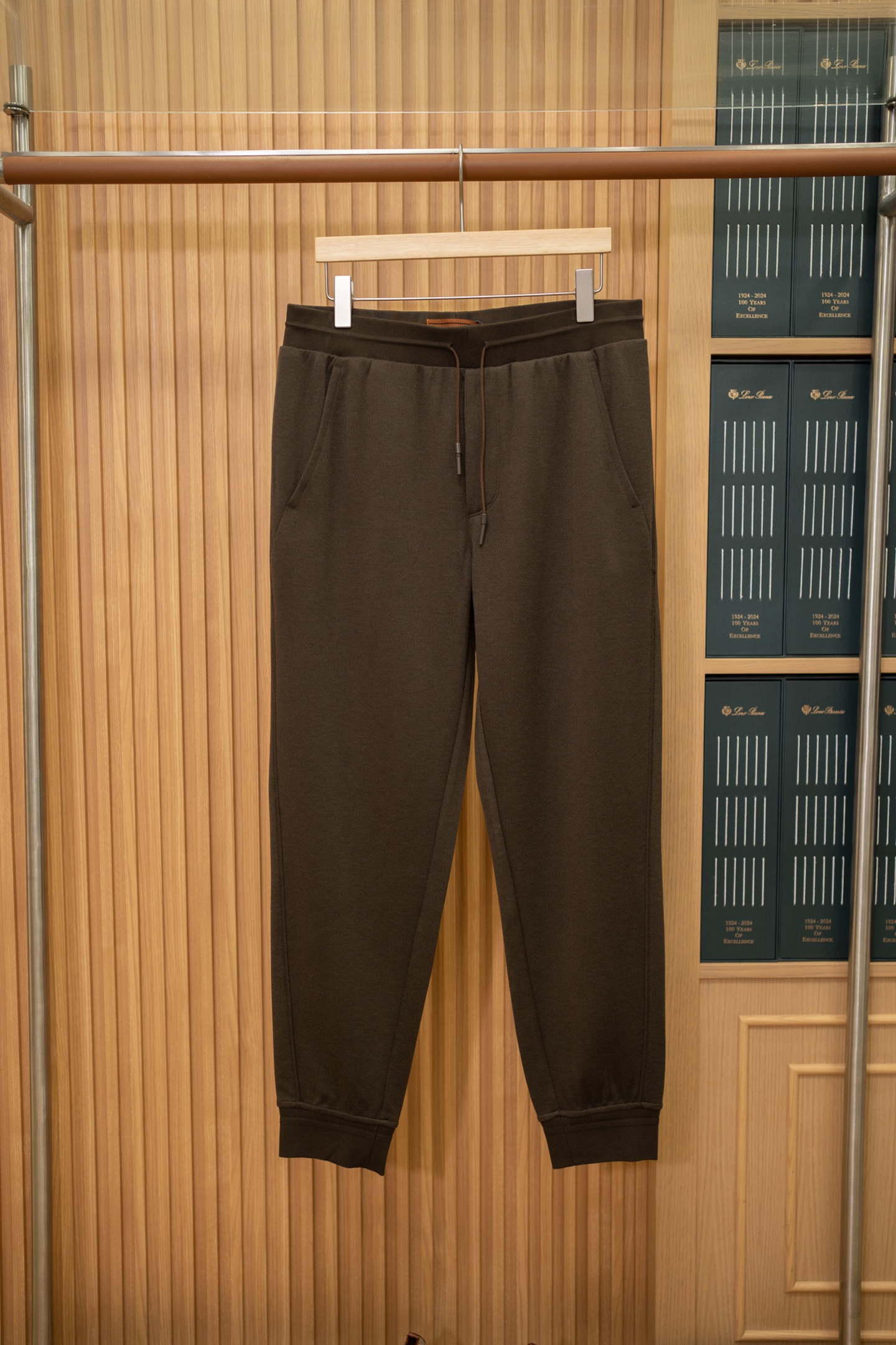 Zegna Brown Cashmere Blend Jogger Pants