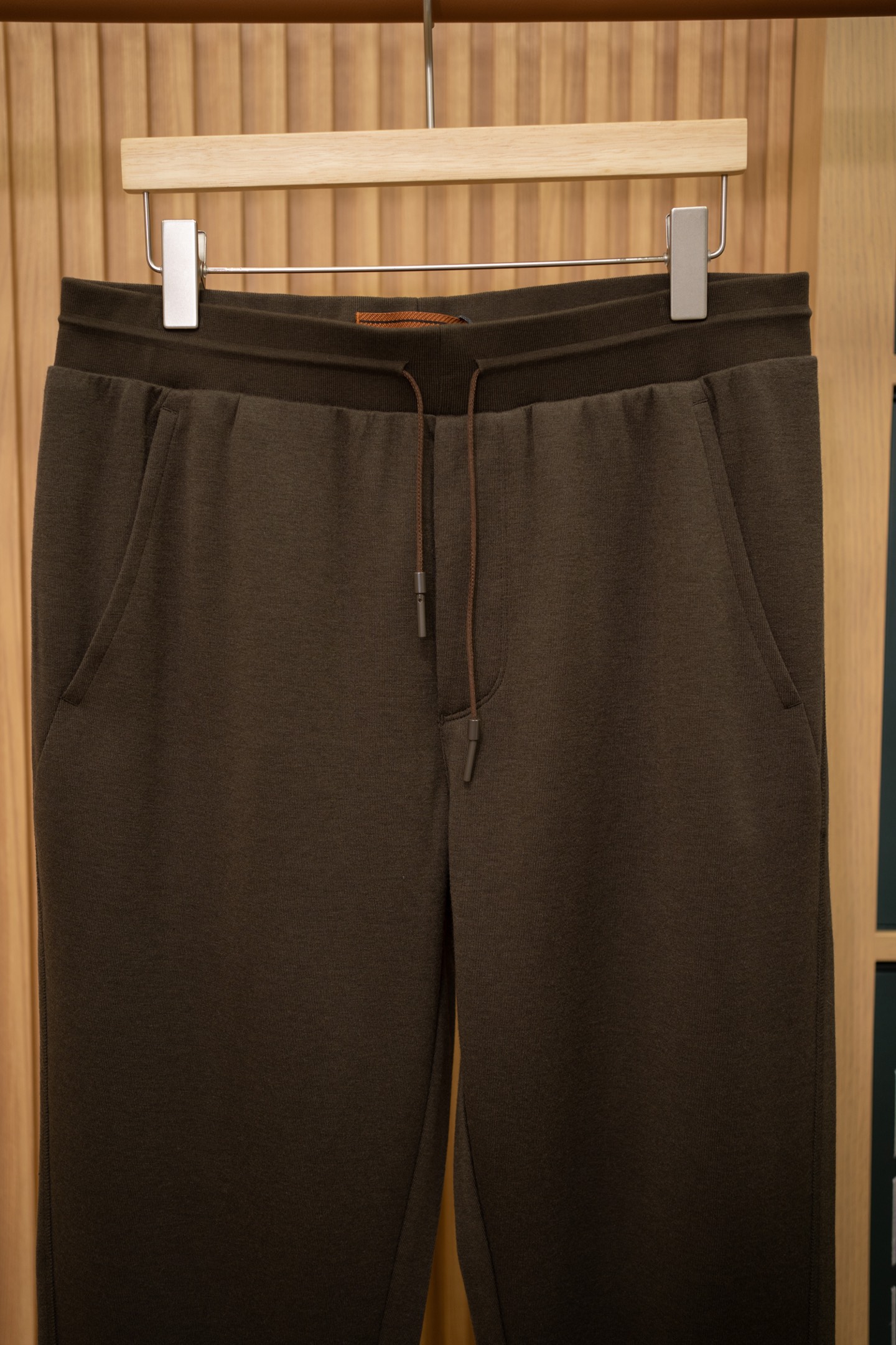 Zegna Brown Cashmere Blend Jogger Pants