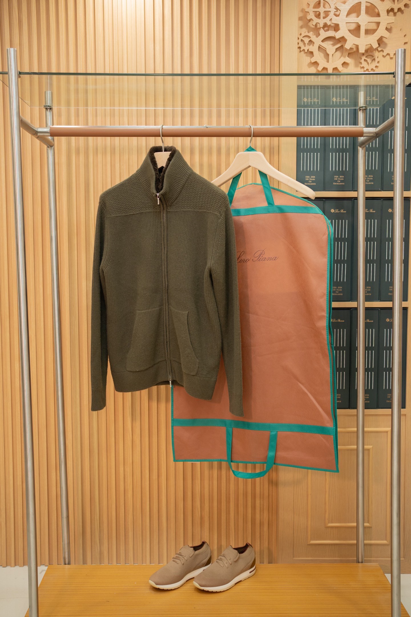 LP Shearling Lined Knit Zip Jacket