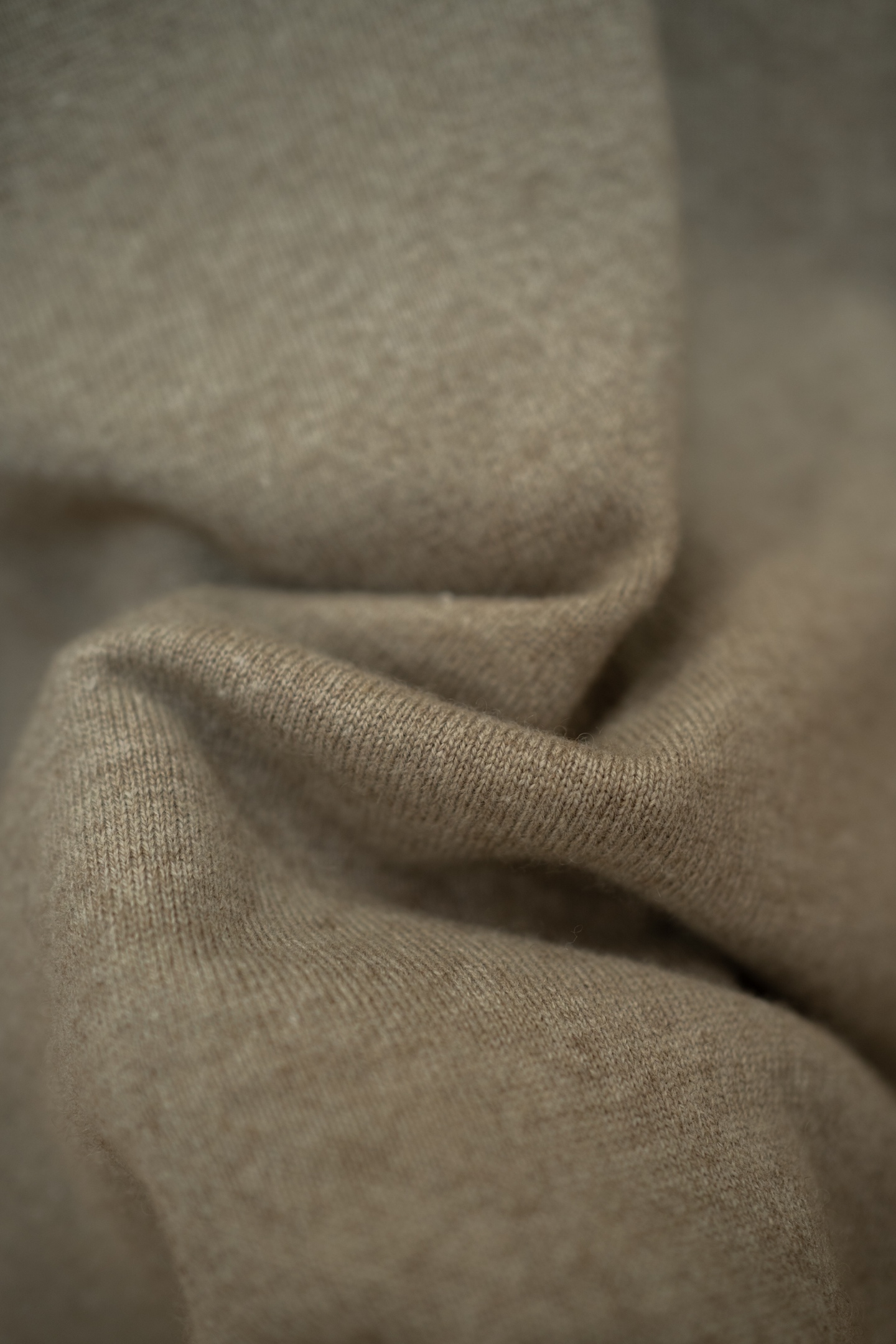 LP Taupe Cashmere Half Zip Sweater