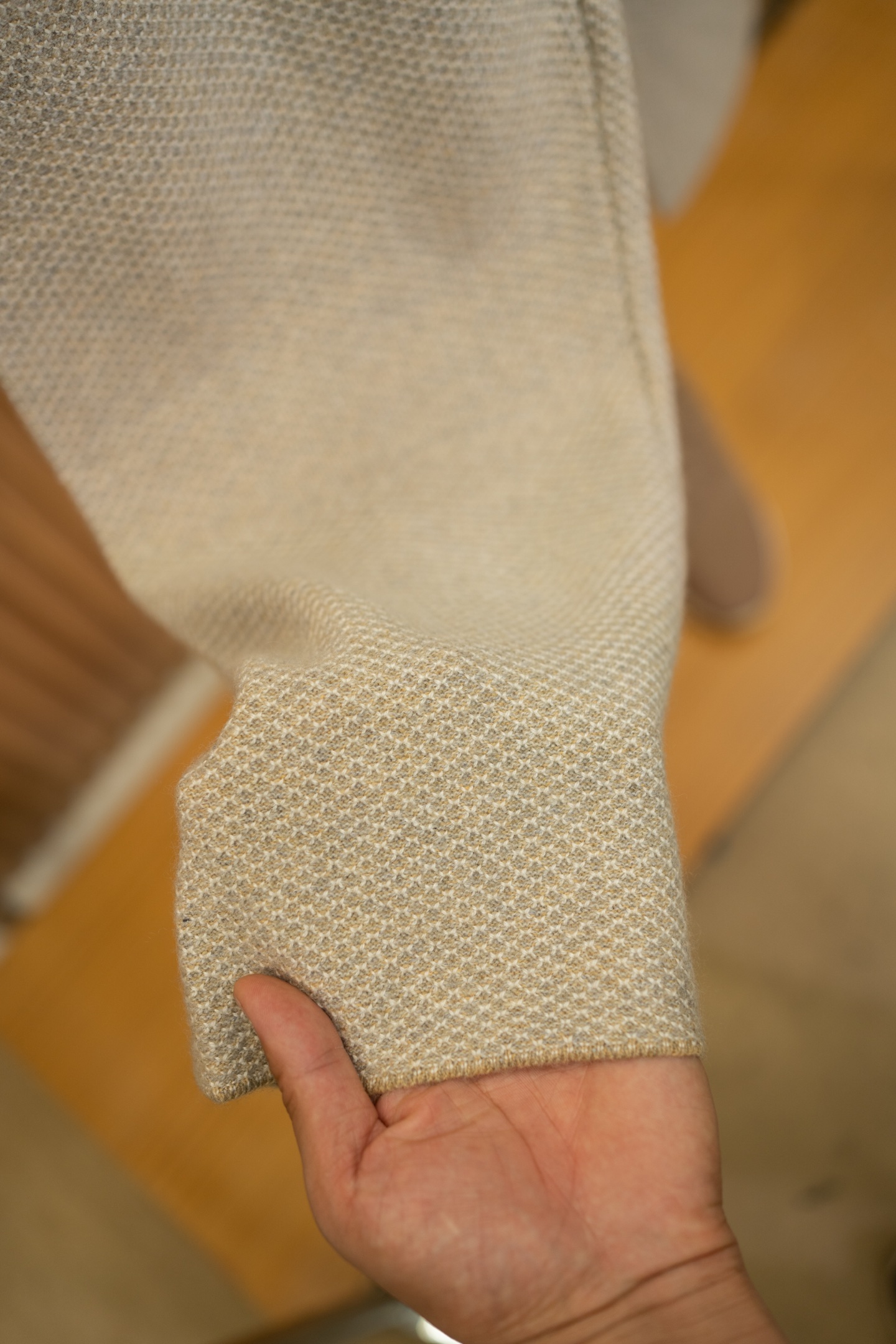 LP Honeycomb Knit Drawstring Cashmere Trousers
